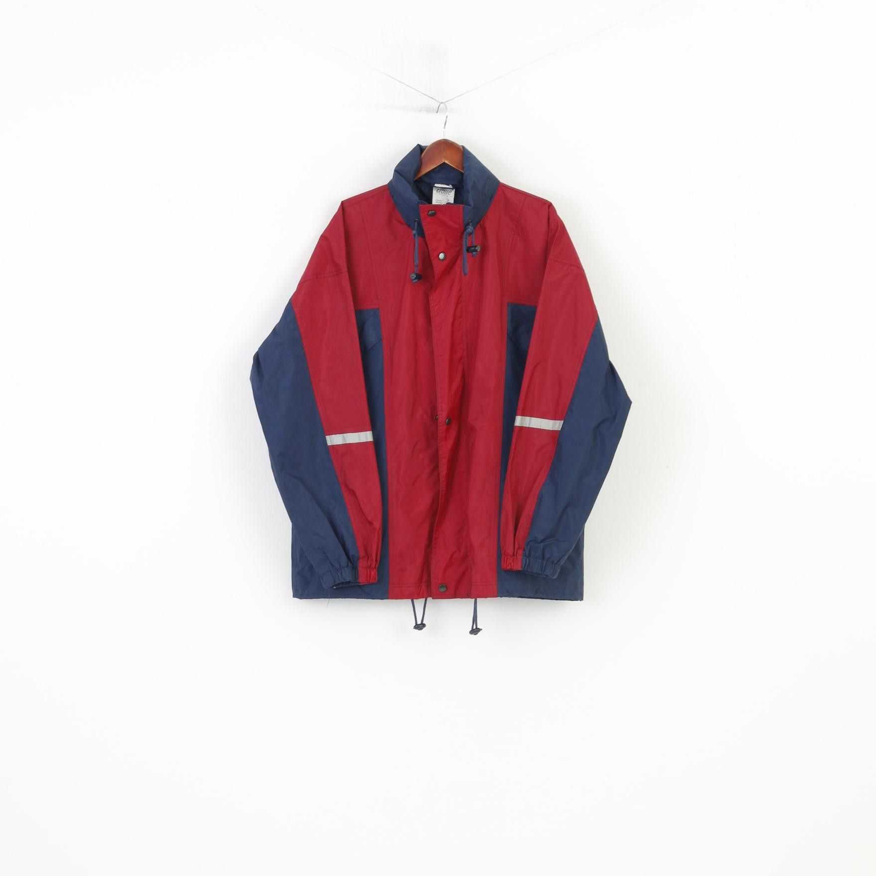 Vintage Crane Sports Men M Jacket Hood Nylon Waterproof Navy 0845 Size US M / EU 48-50 / 2 - 1 Thumbnail