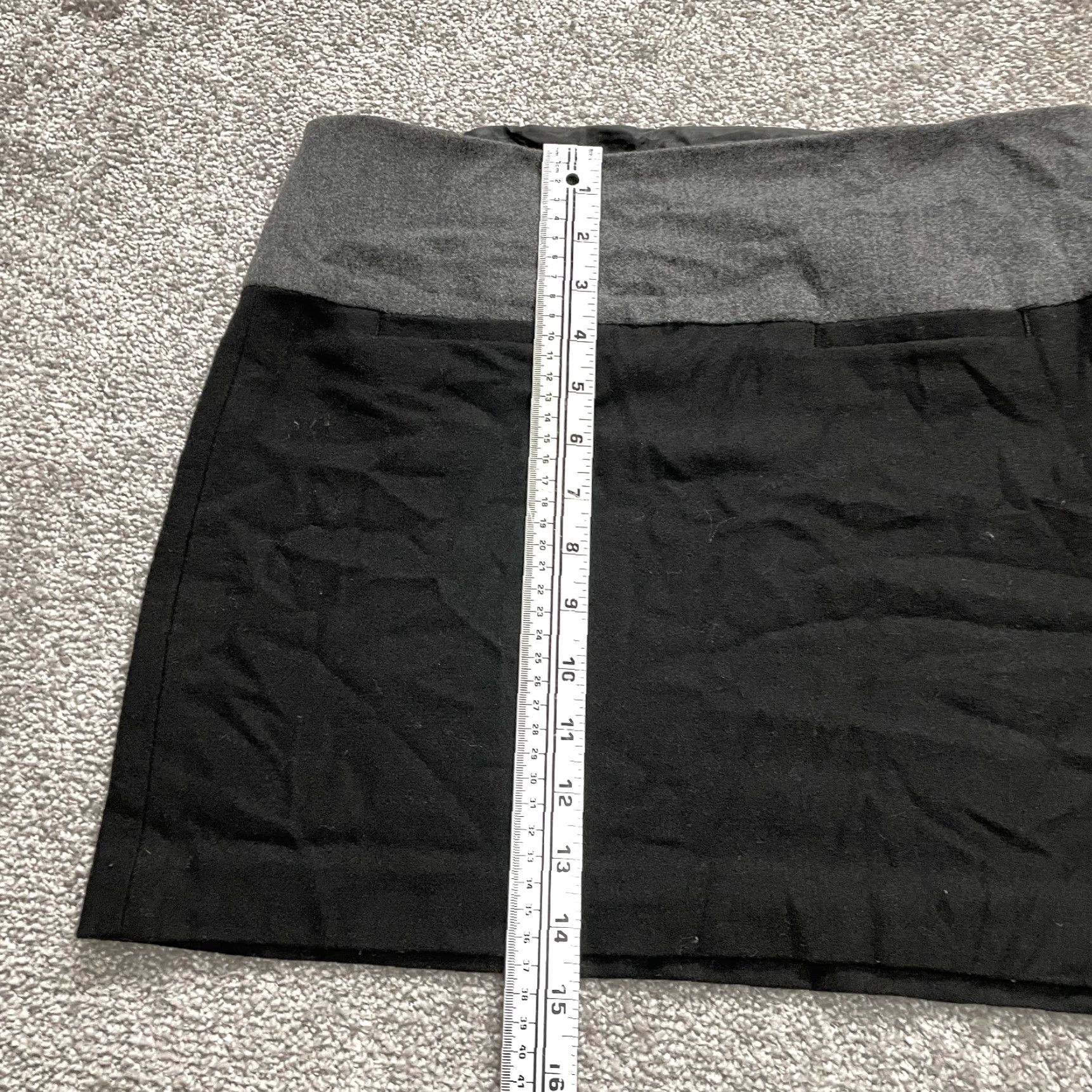 Gap Women\'s Skirt 0 Black Pencil Straight Mini Two Tone Zip Size 0 Short Black Womens Gap Skirt