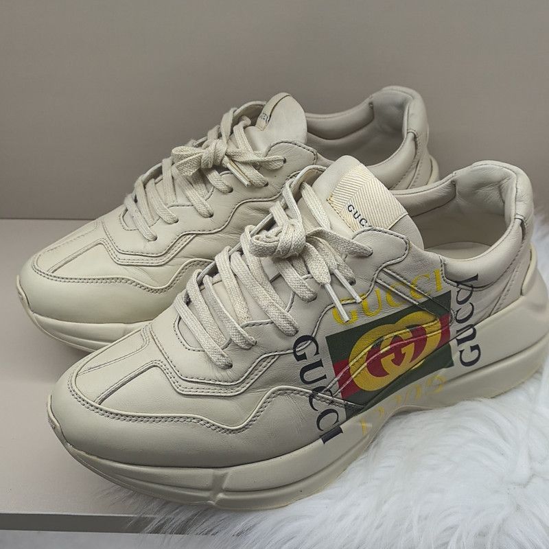 Gucci Gucci Rhyton Double G Logo Sneaker for Men - Size US 8 / EU 41 - 1 Thumbnail