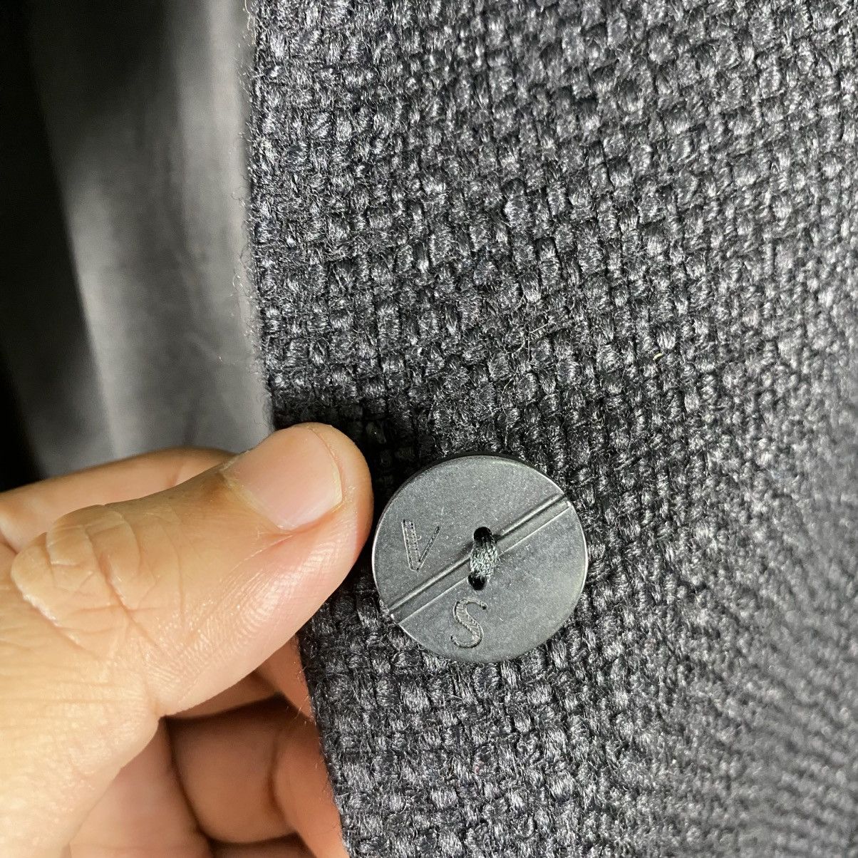 Versace × Versus Versace Vintage Versus Versace Fur Collar Long Button Jacket Size S / US 4 / IT 40 - 9 Thumbnail