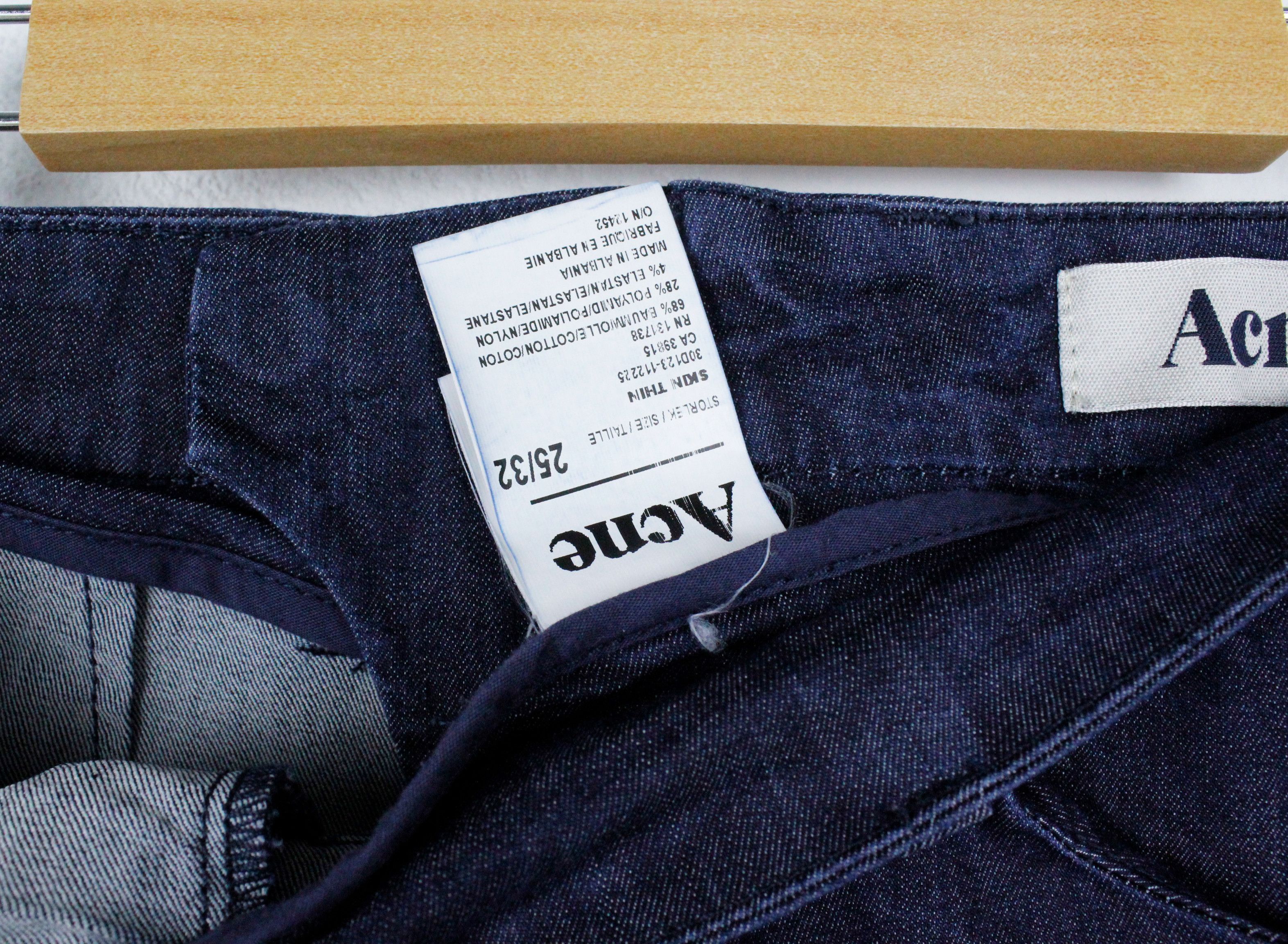 Acne Studios × Vintage Acne Jeans Skin Thin Back Zip Pants Trousers 25 x 32 Size 25" / US 0 / IT 36 - 7 Thumbnail