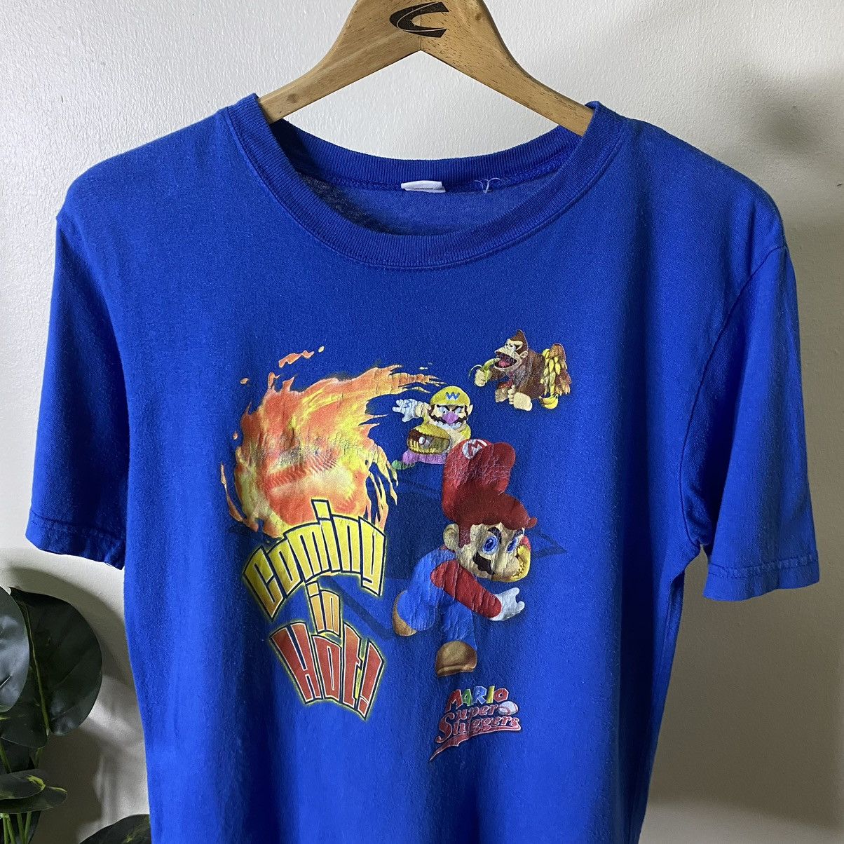 Nintendo × Vintage Vintage 2008 Nintendo Mario Super Sluggers Games Promo Tee Size US S / EU 44-46 / 1 - 2 Thumbnail