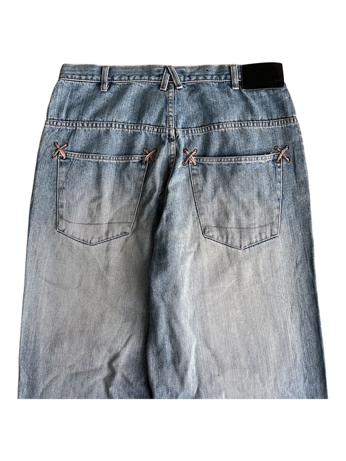 JNCO Y2K JNCO Style Sean John Yezzy Pocket Lace Super Baggy Jeans Size US 34 / EU 50 - 4 Thumbnail