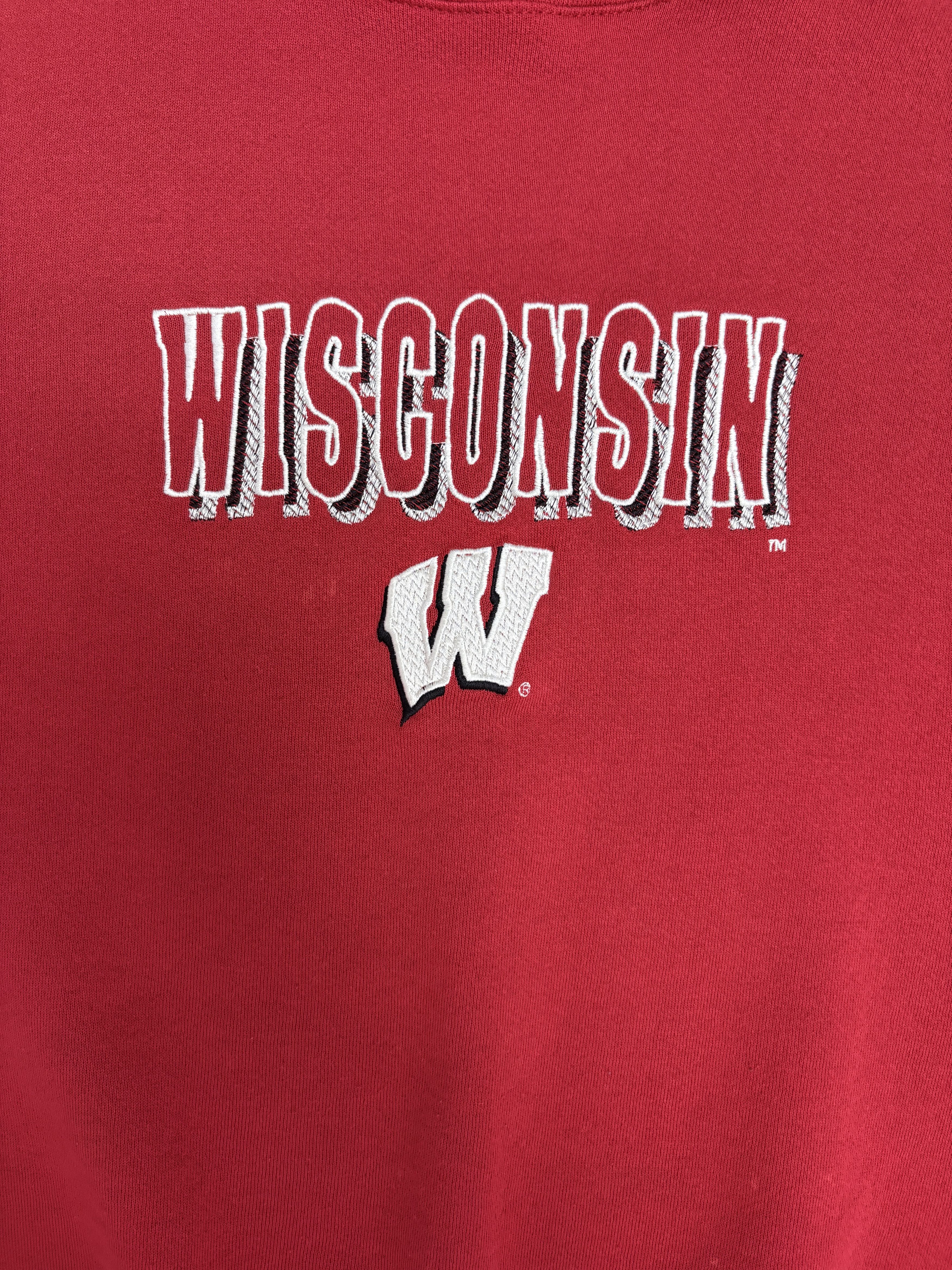 Vintage Wisconsin Badgers Stitched Vintage Crewneck Sweater Size US L / EU 52-54 / 3 - 2 Thumbnail