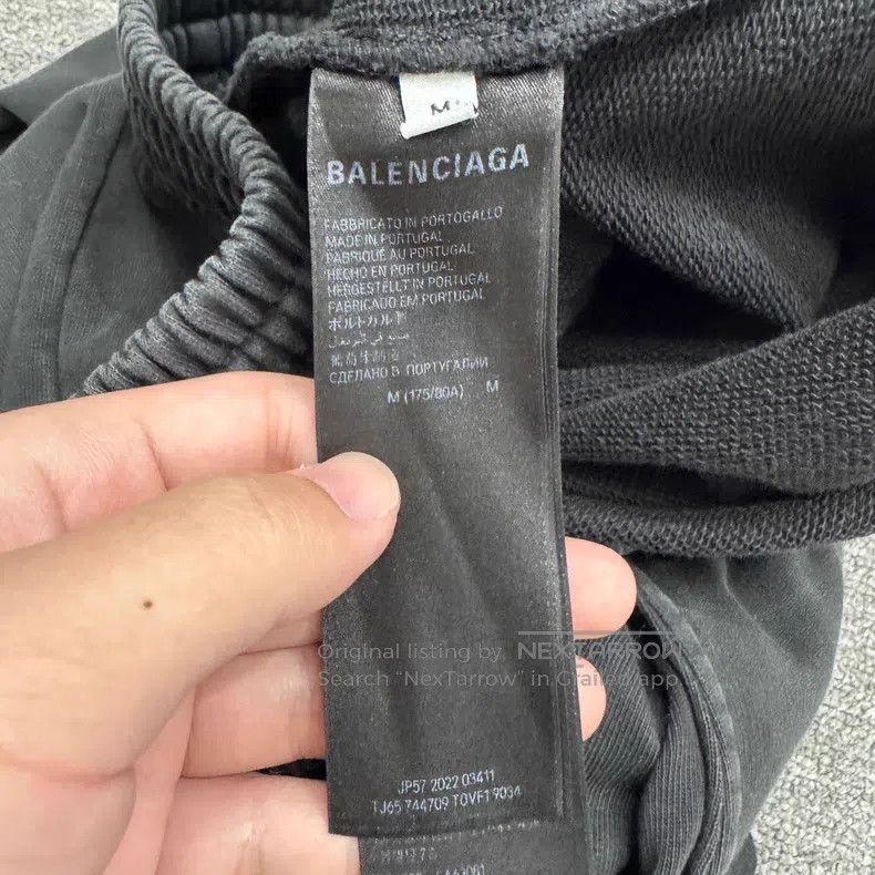 Balenciaga Balenciaga size M Aged drawstring sports pants Size US 27 - 3 Thumbnail