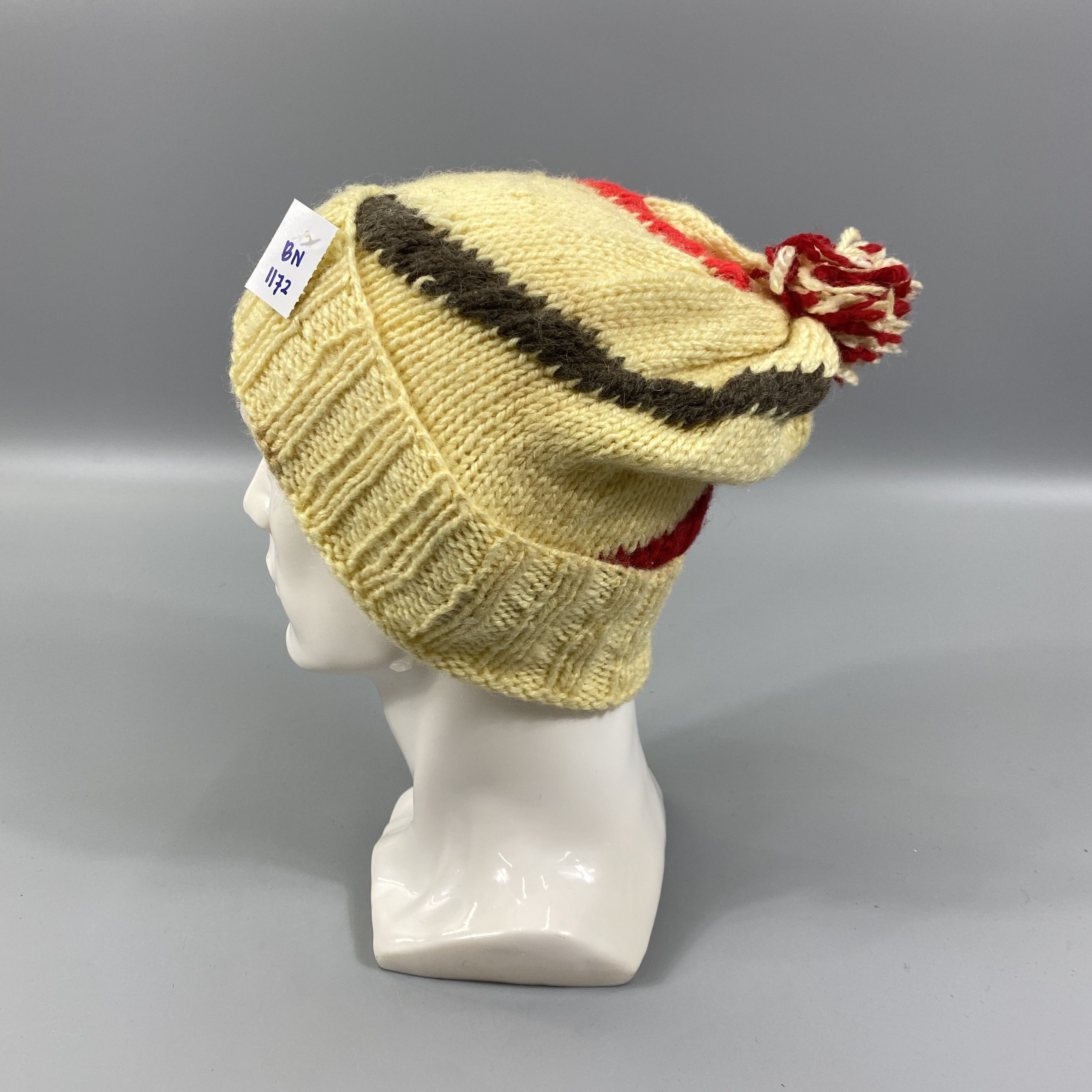 Japanese Brand Knit Snow Cap Beanie Hats Pom Pom -BN1172 Size ONE SIZE - 1 Thumbnail
