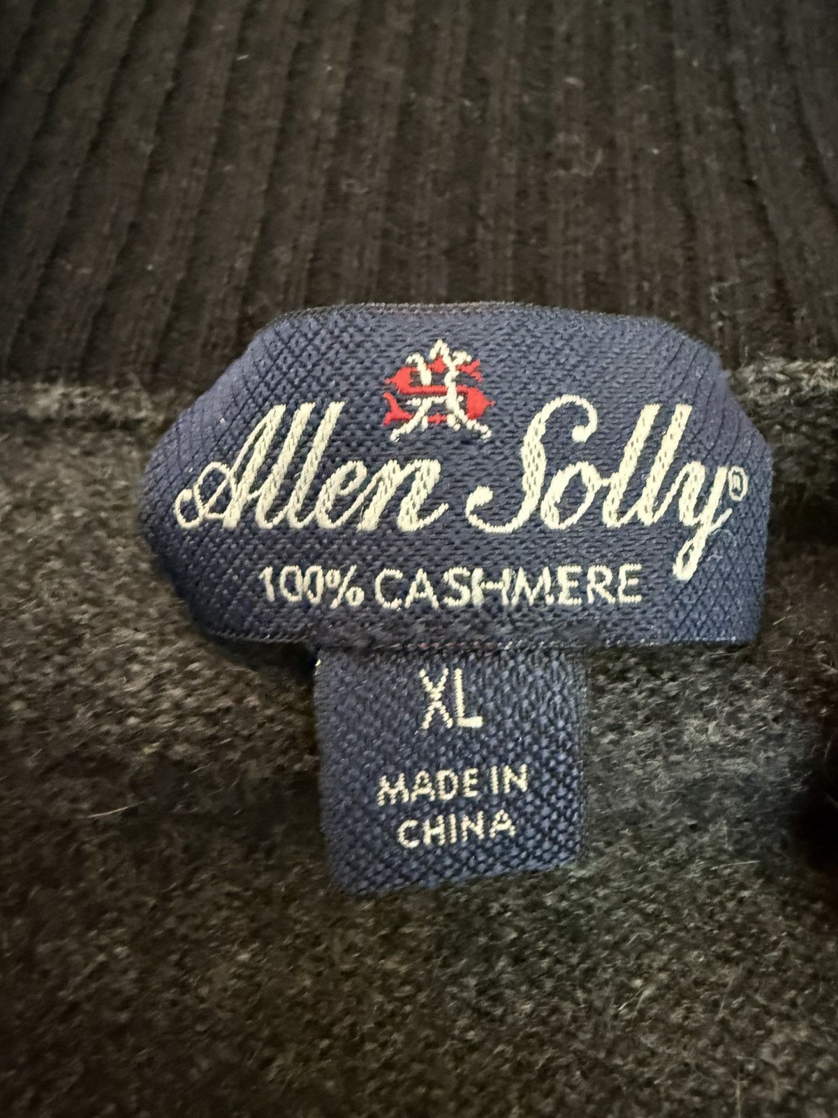 Allen Solly Allen Solly Men's Gray 100% Cashmere Full Zip (XL) Size US XL / EU 56 / 4 - 2 Thumbnail