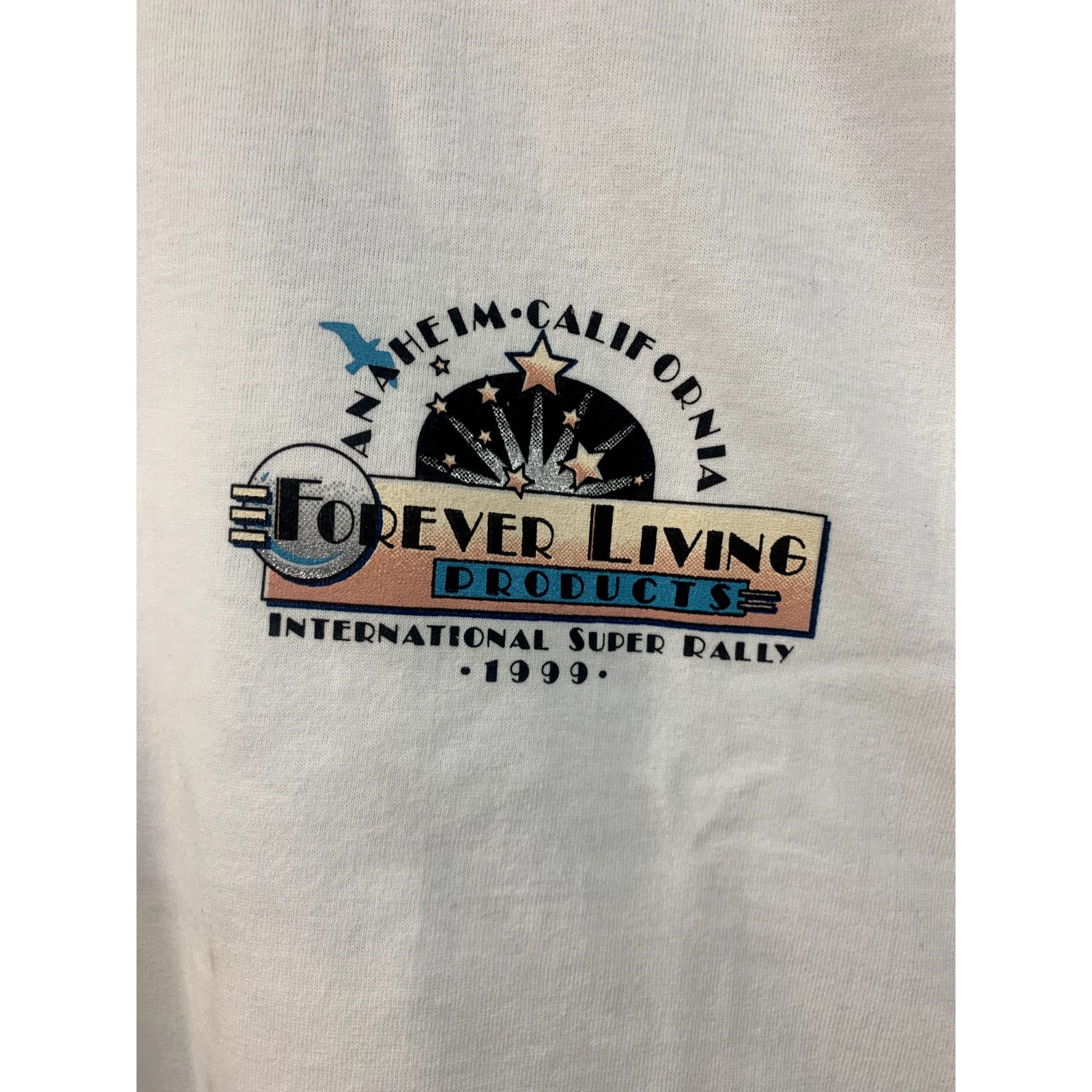 Jerzees Vintage Promo Shirt Anaheim California White Large Tee Size US L / EU 52-54 / 3 - 5 Thumbnail