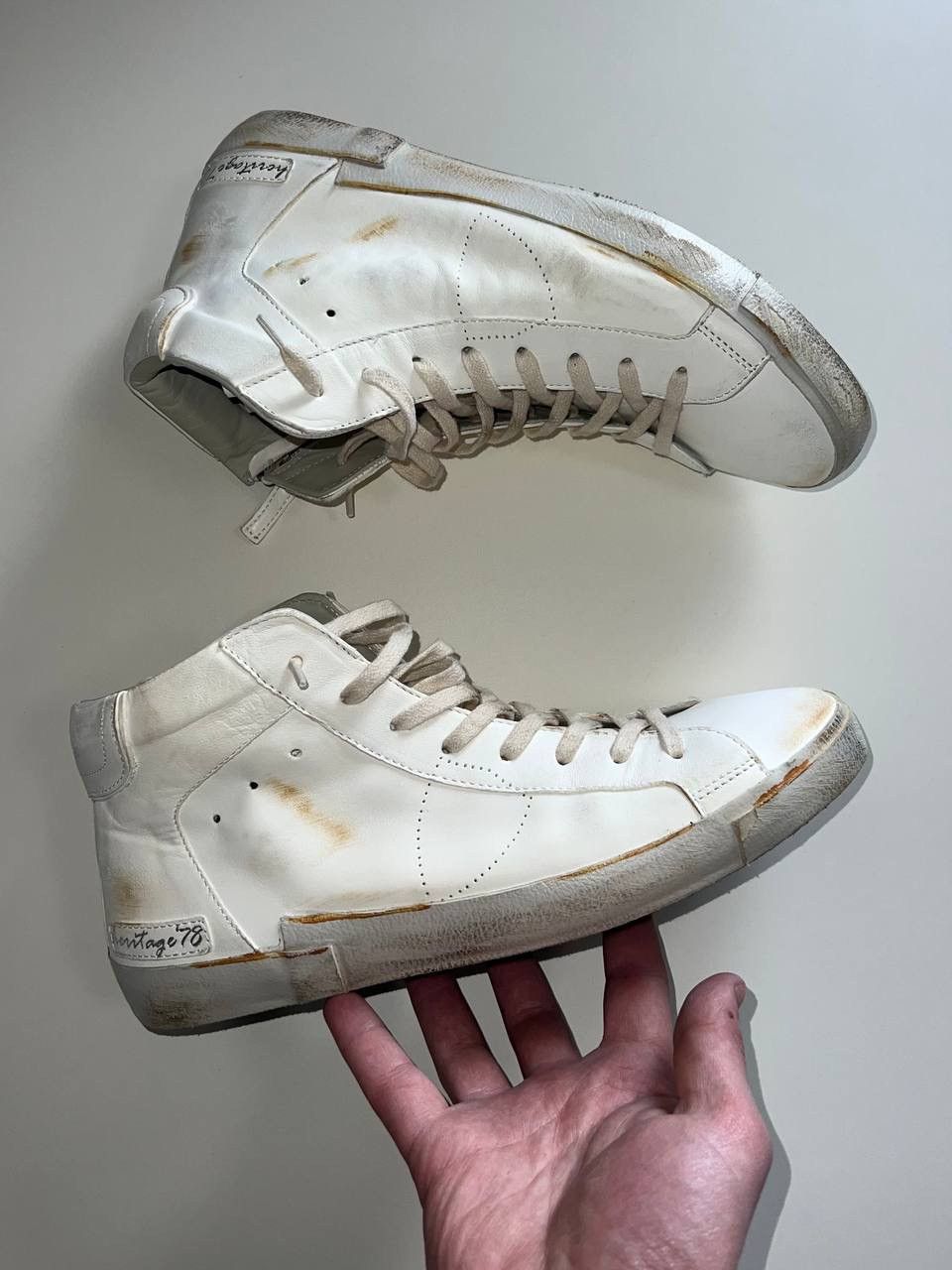 Philippe Model Philippe Model Leather Sneakers Size US 10 / EU 43 - 1 Thumbnail