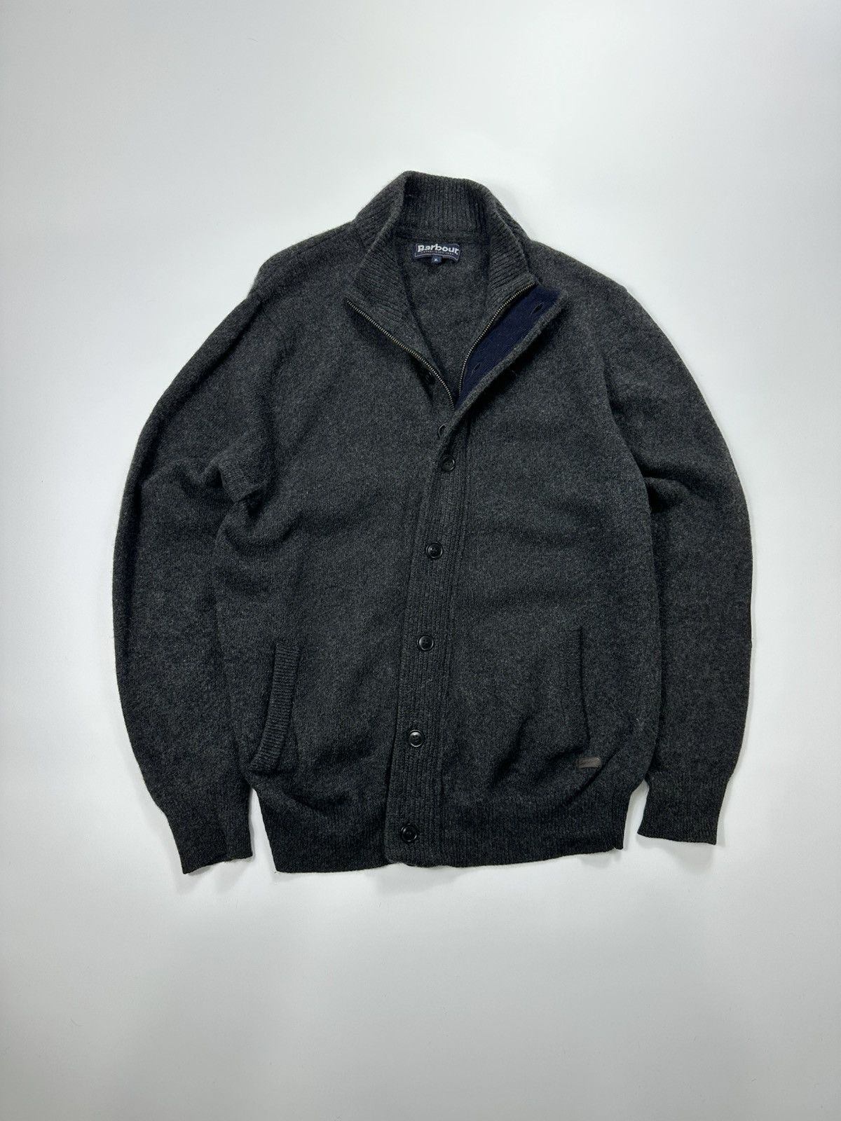 Barbour Barbour Wool Zip Sweater Men's Gray Size US XL / EU 56 / 4 - 1 Thumbnail