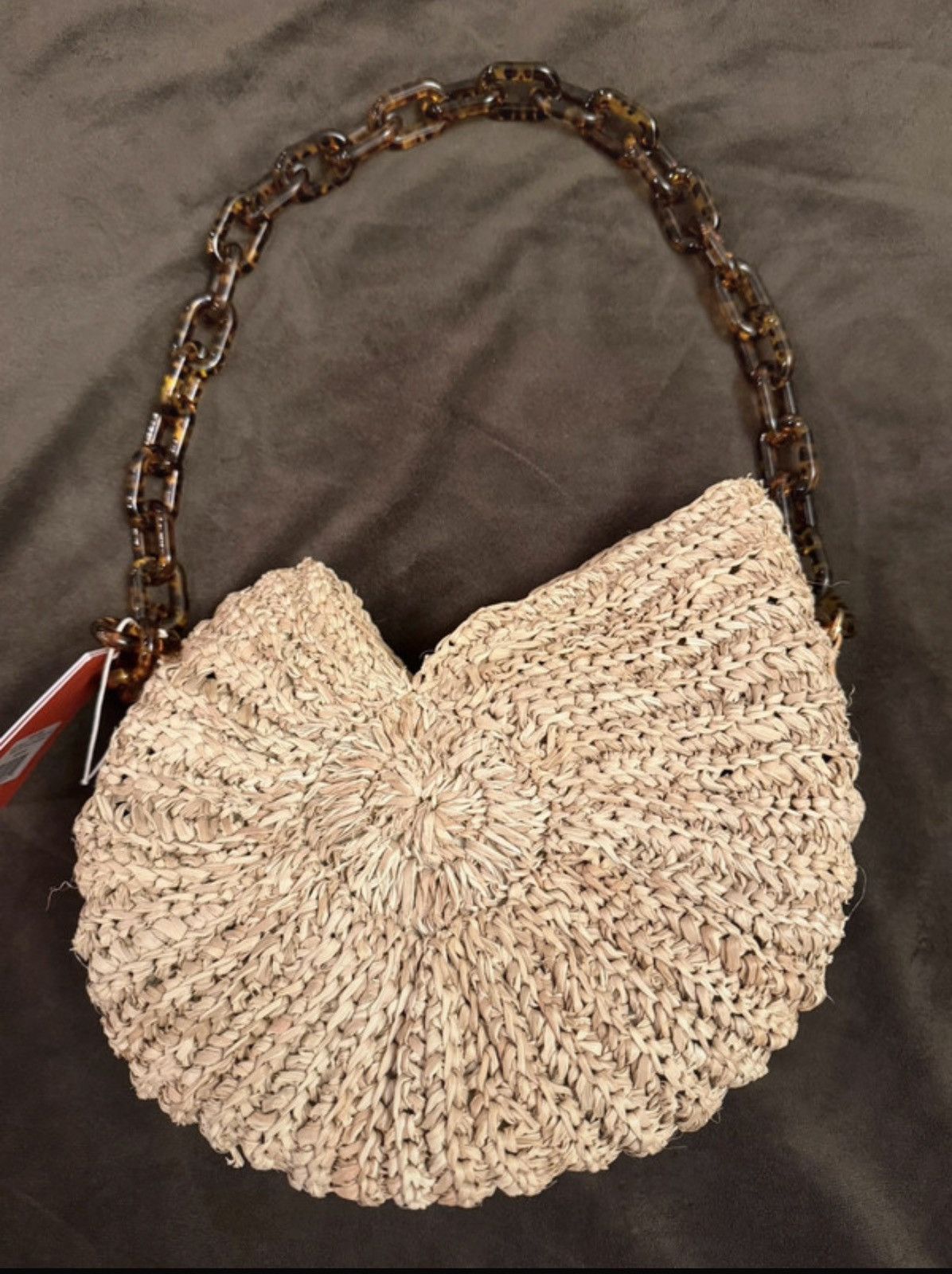 Other Woven Straw Cesi Conch Bag w Tortoise Shell Chain - Poolside Size ONE SIZE - 1 Thumbnail