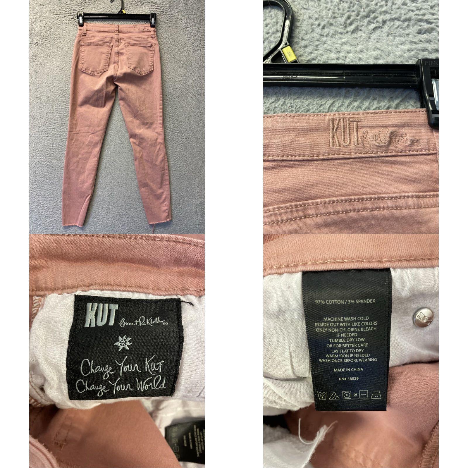 Vintage Kut From The Kloth Jeans Women’s Size 2 Rose High Rise Skinny Denim 162-32 Womens Size 26" / US 2 / IT 38 - 8 Thumbnail