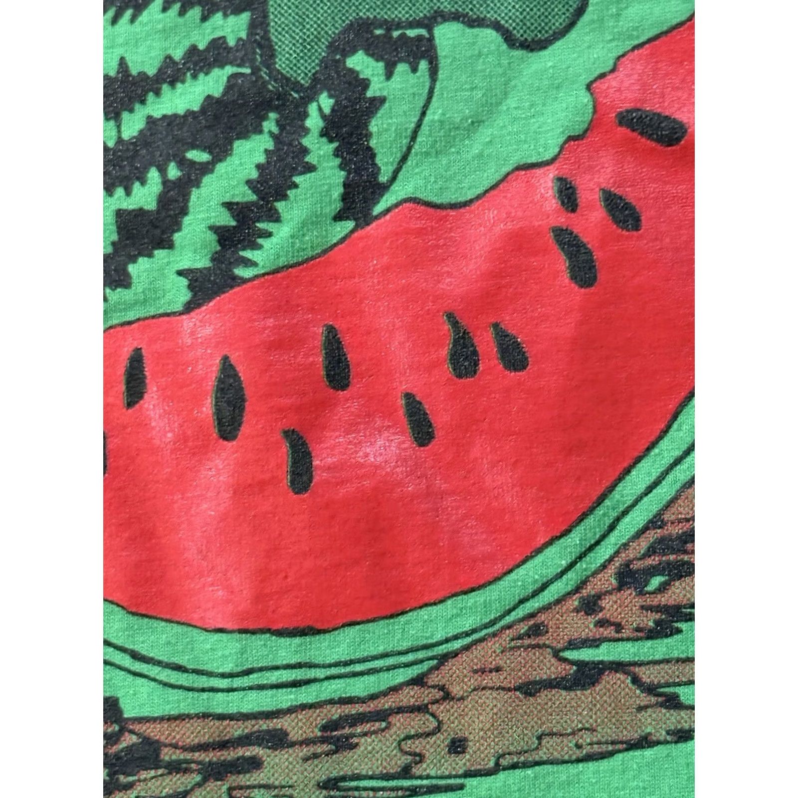 Jerzees VINTAGE 90s Naples Watermelon Festival Staff T-Shirt XL Texas Cowboy Western Shirt Mens Graphic Print Crew Neck Green Cotton Polyester Jam Jerzees Size US XL / EU 56 / 4 - 4 Thumbnail