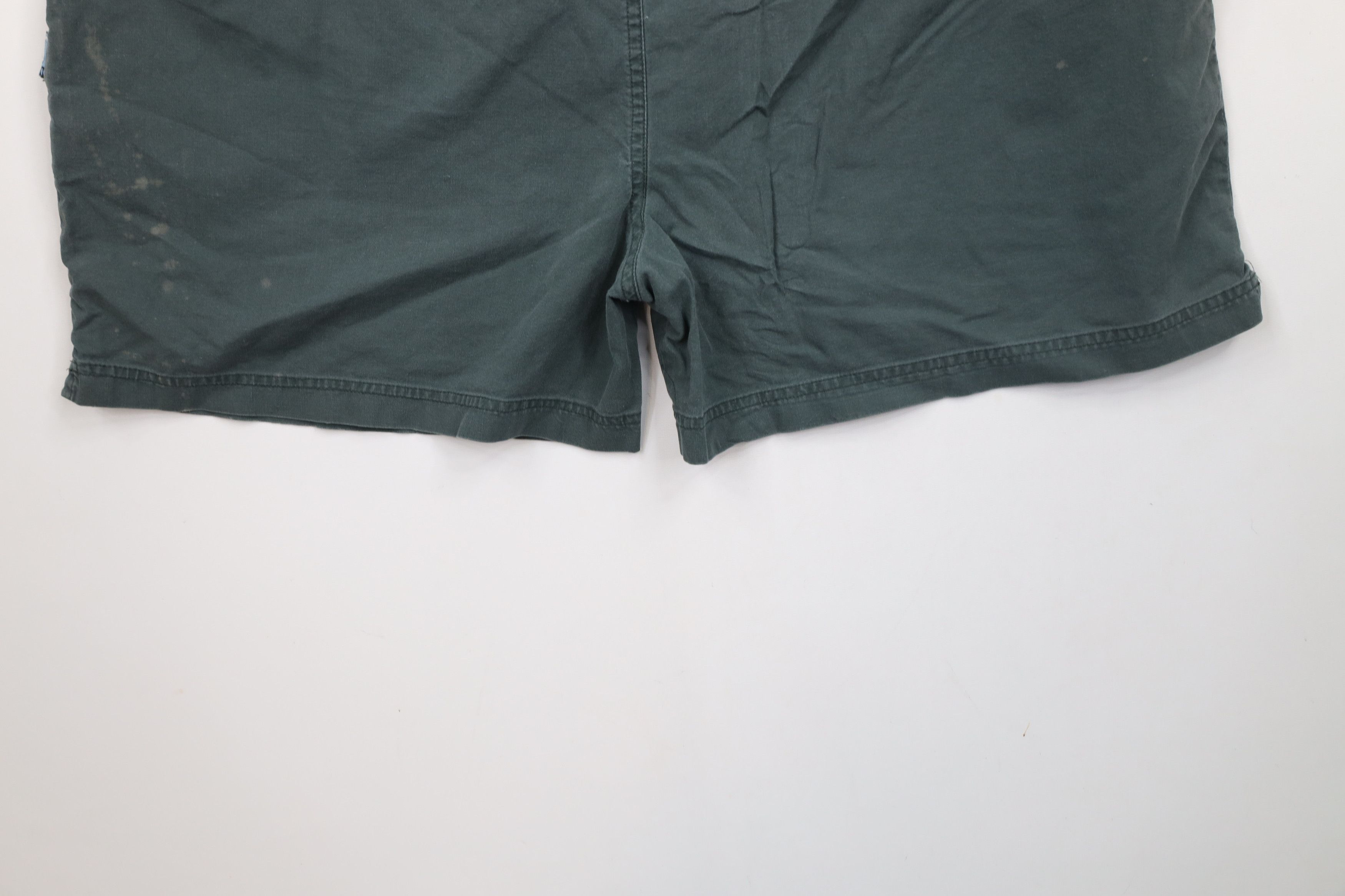 Spalding × Vintage Vintage 90s Spalding Lined Above Knee Shorts Green Cotton Size US 36 / EU 52 - 14 Thumbnail