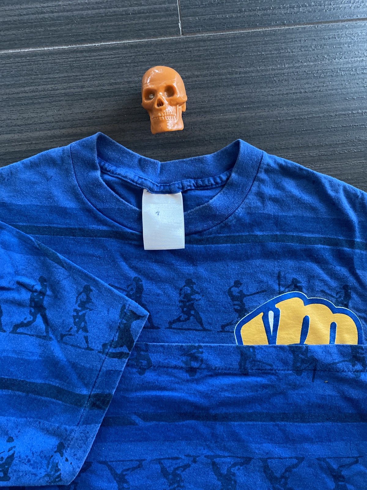 Vintage 90s Milwaukee Brewers logo aop shirt XL Size US XL / EU 56 / 4 - 3 Thumbnail