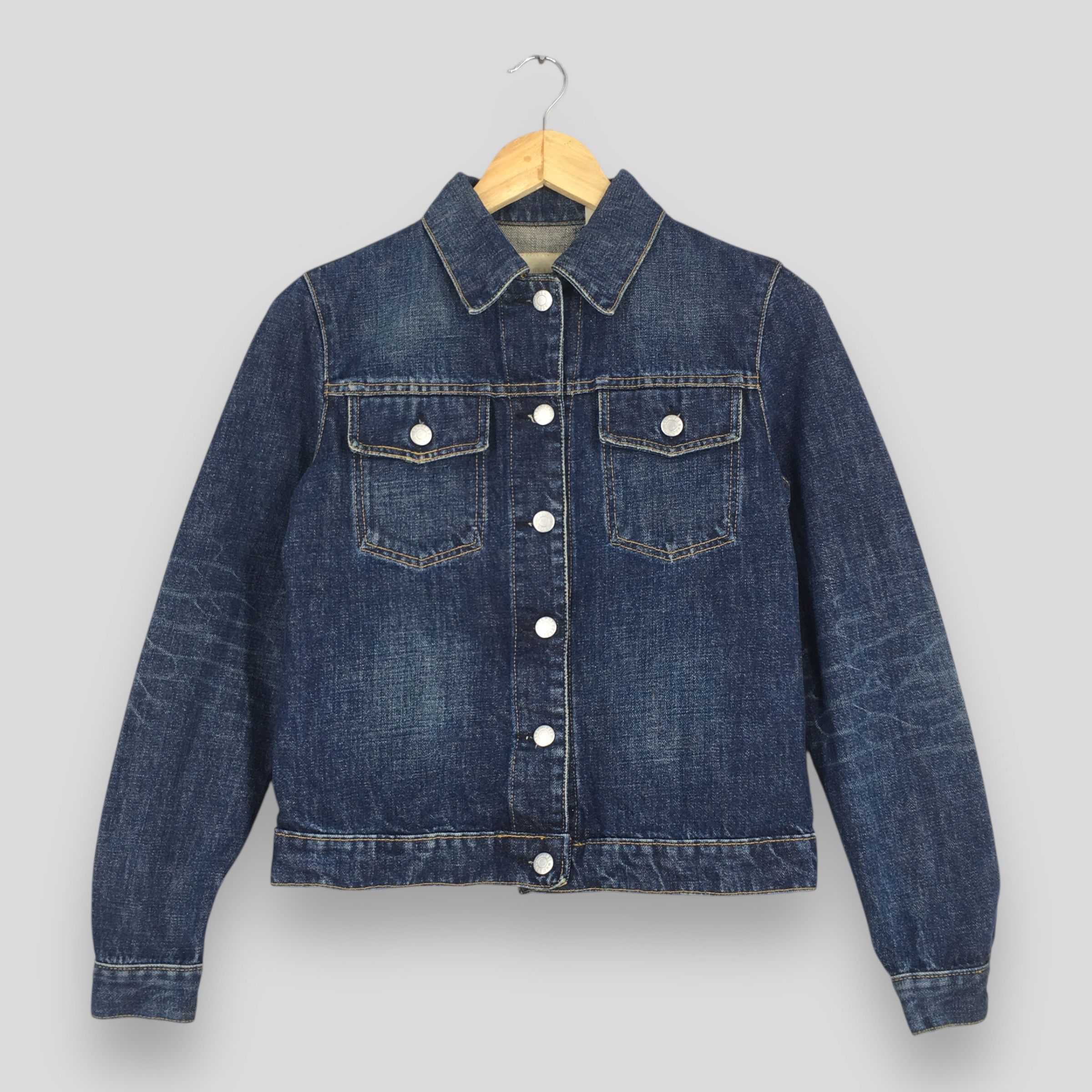 Helmut Lang Helmut Lang Mr. 87 Wax Denim Jacket with Faux Fur