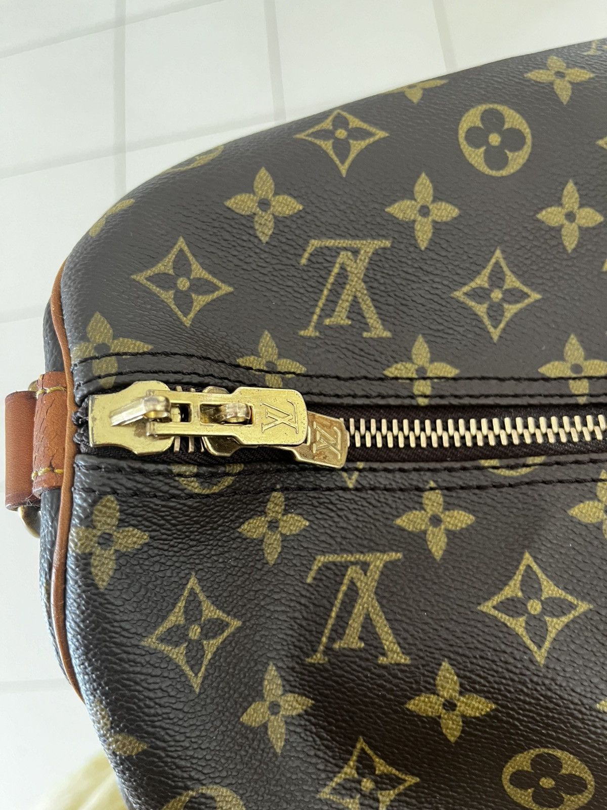 Louis Vuitton Authentic Louis Vuitton Keepall Bandouliere/Vintage/Brown Size ONE SIZE - 15 Thumbnail
