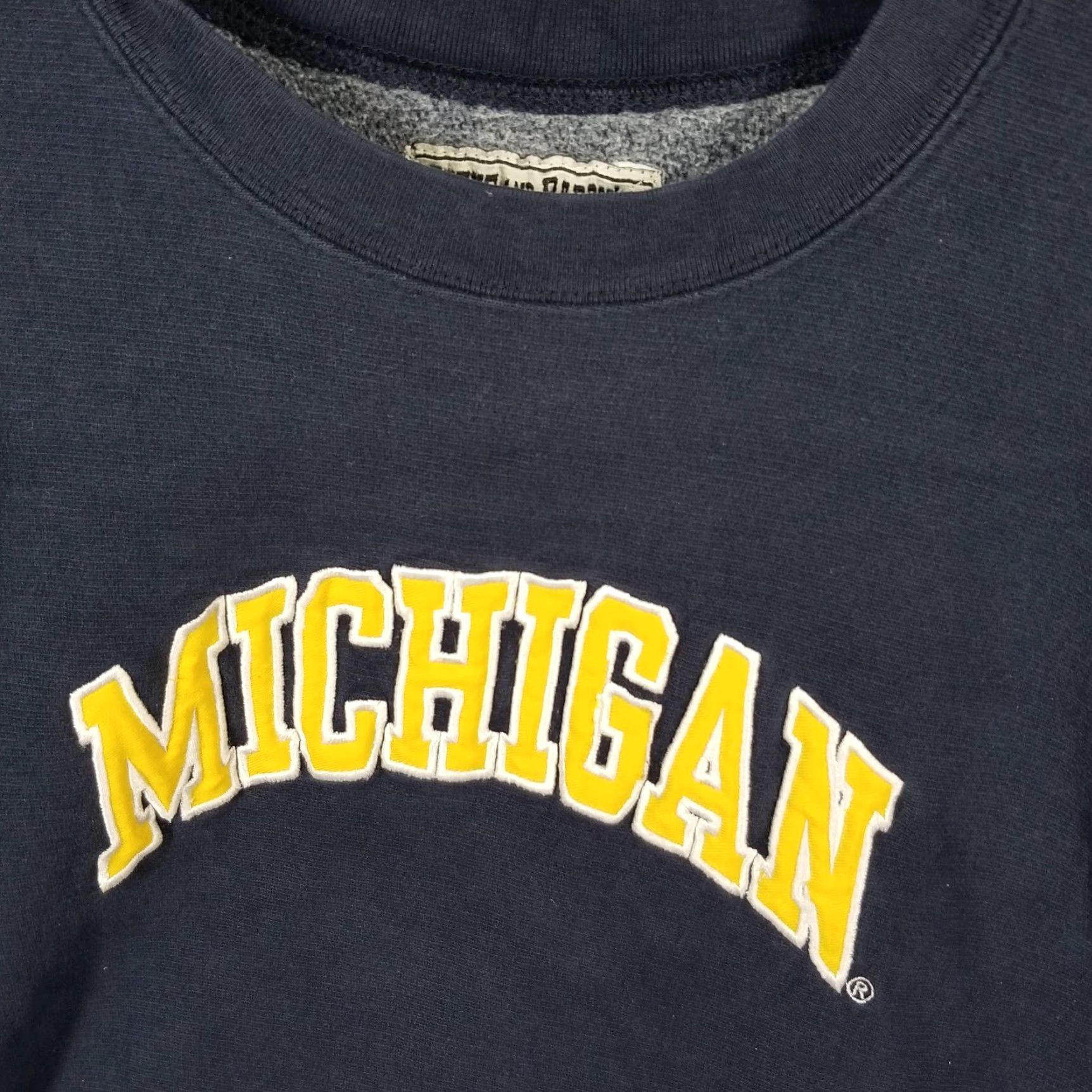 Vintage Y2K University Of Michigan Men S Grunge Sweatshirt Crew Neck Steve and Barrys Size US S / EU 44-46 / 1 - 4 Thumbnail