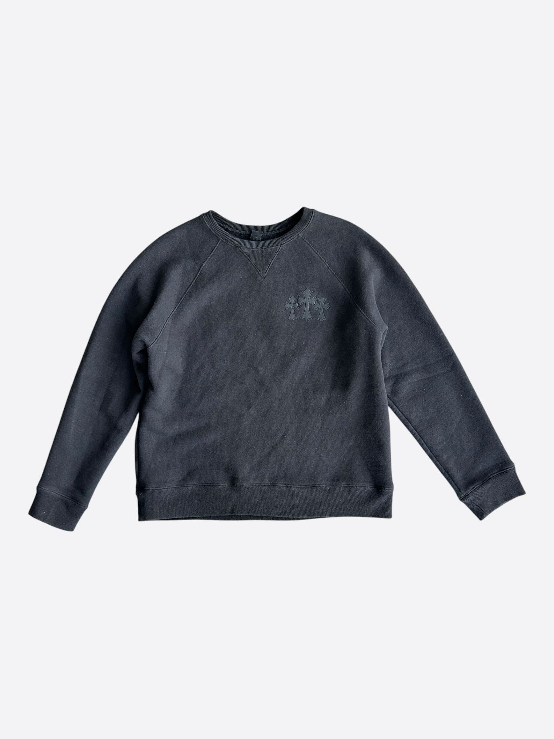 Chrome Hearts Chrome Hearts Black Triple Cross CH Logo Embroidered Sweater Size US L / EU 52-54 / 3 - 1 Thumbnail