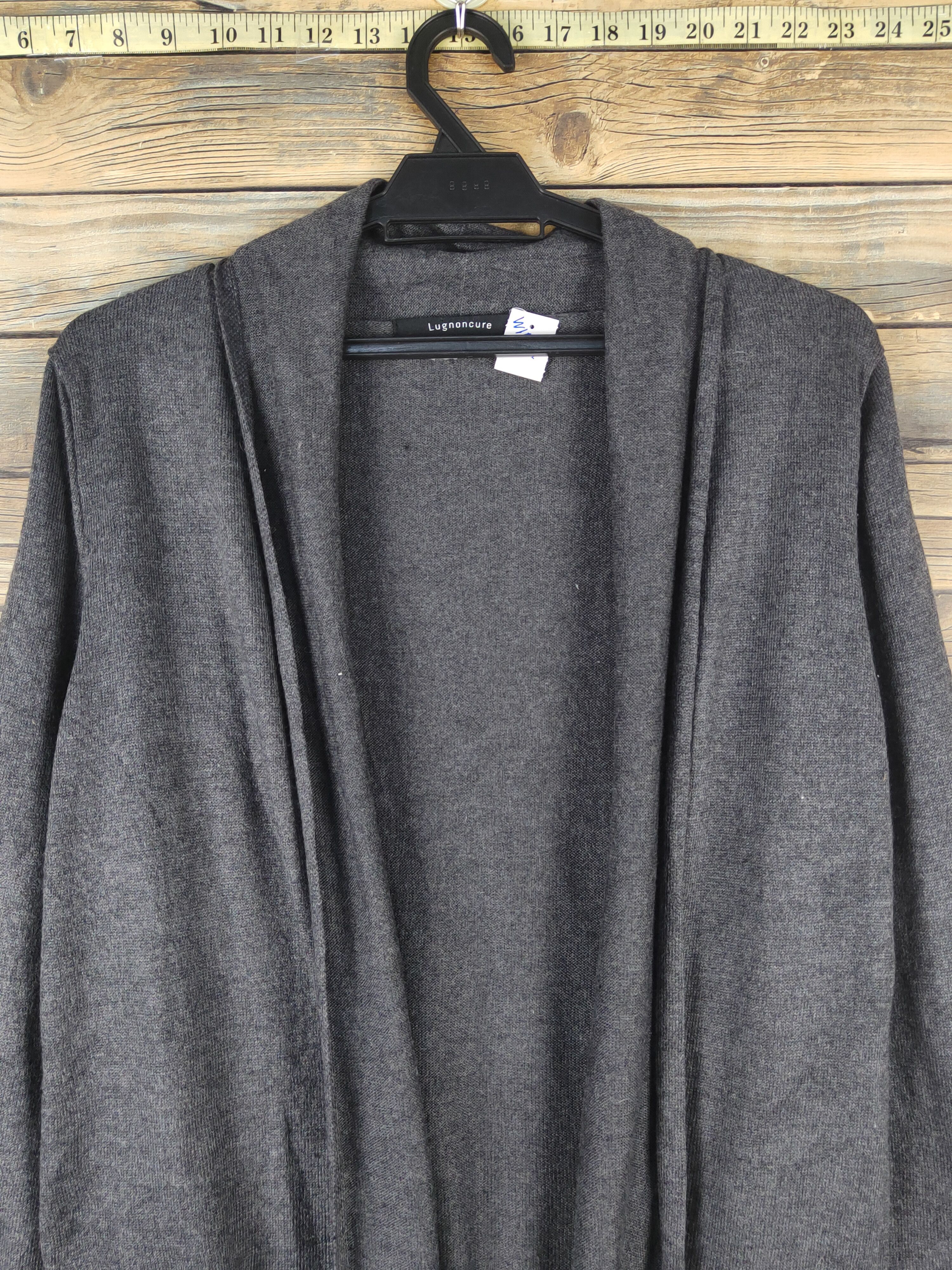 Homespun Knitwear × Japanese Brand Lugnoncure Dark Gray Knitwear Cardigan#W1507 Size M / US 6-8 / IT 42-44 - 2 Thumbnail
