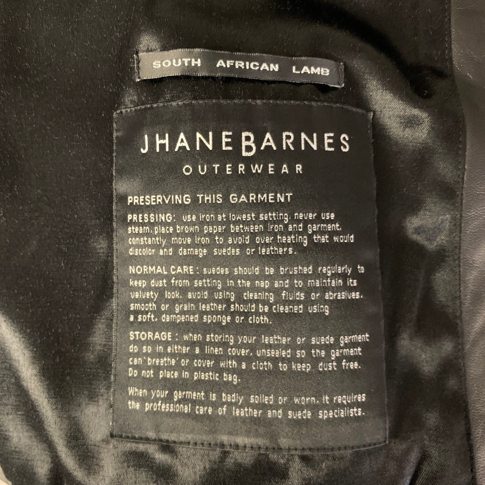Jhane Barnes JHANE BARNES Size XXL Black Leather Double Breasted Coat Size US XXL / EU 58 / 5 - 8 Thumbnail