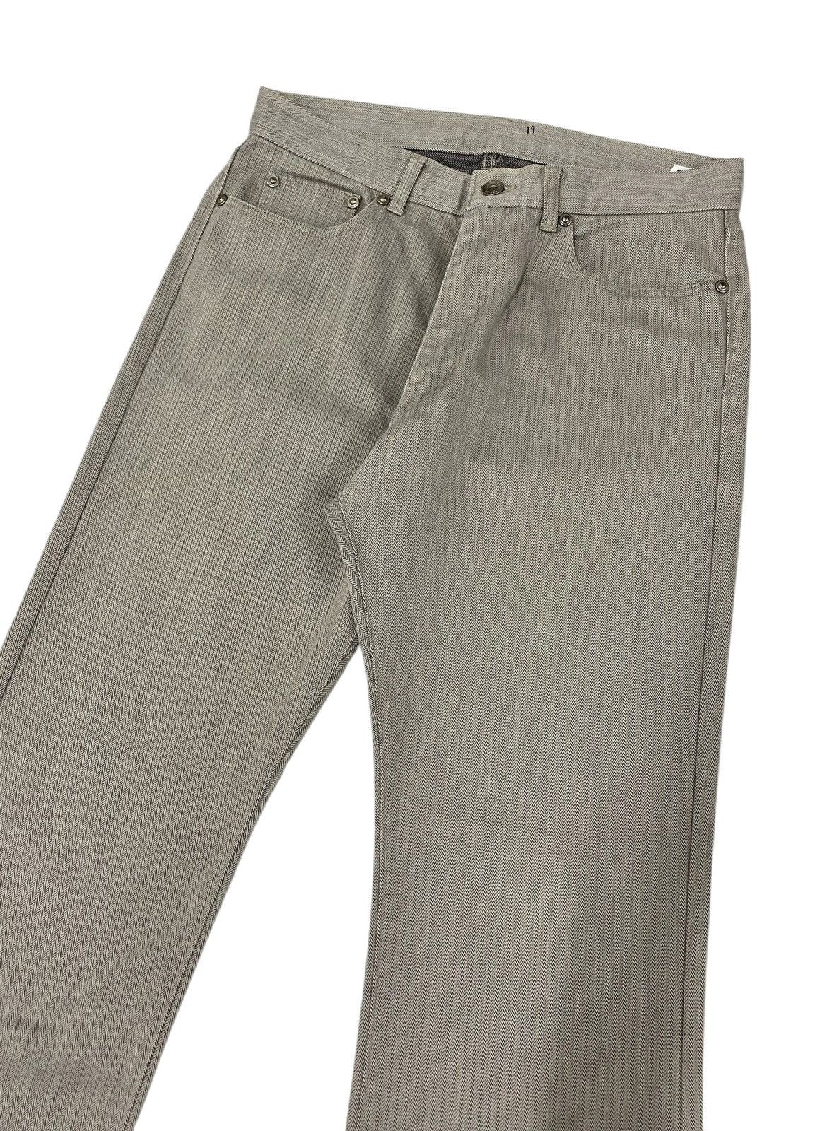 Hysteric Glamour × Japanese Brand × Tornado Mart Semantic Design Japan Herringbone Flare Jeans Size US 31 - 3 Thumbnail
