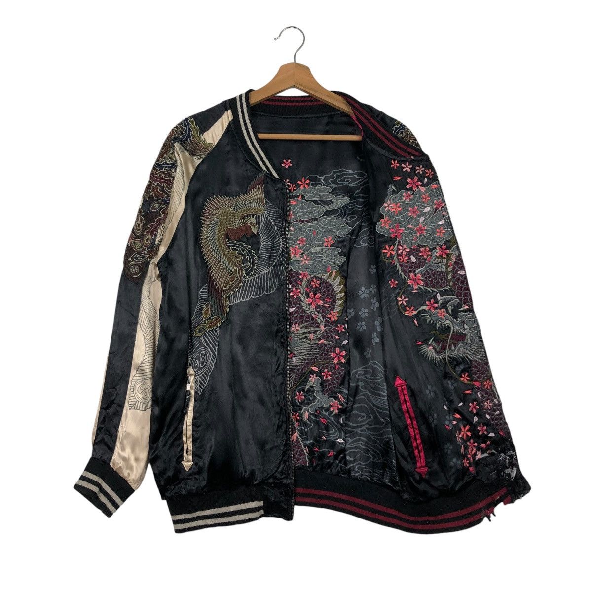 Japanese Brand 🔥VINTAGE REVERSIBLE JACKET SUKAJAN SOVEINER EMBROIDERRED Size US M / EU 48-50 / 2 - 12 Thumbnail