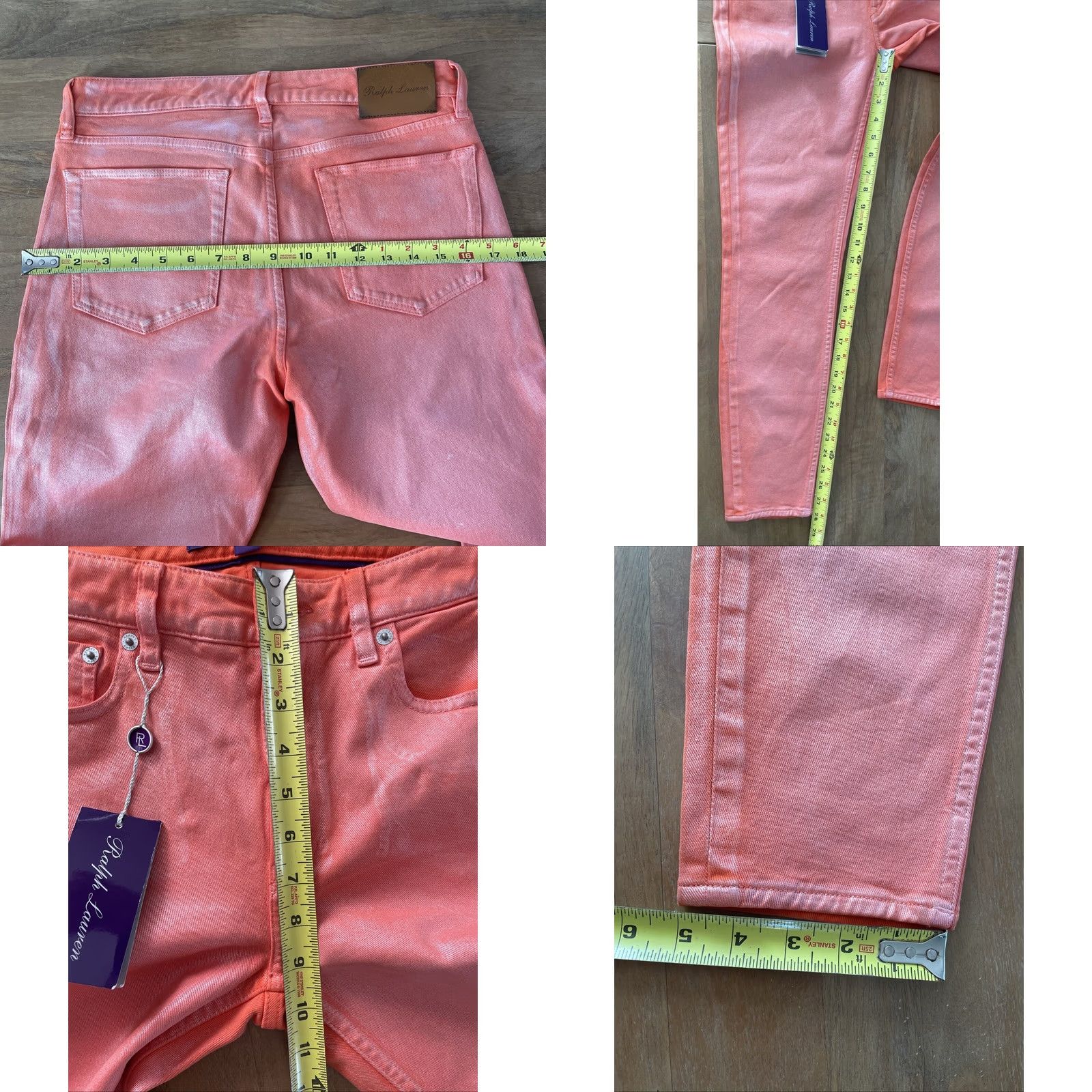Ralph Lauren Ralph Lauren Purple Wax Skinny Jeans Women 27 - 29X28 Measurements Size 27" / US 4 / IT 40 - 9 Thumbnail