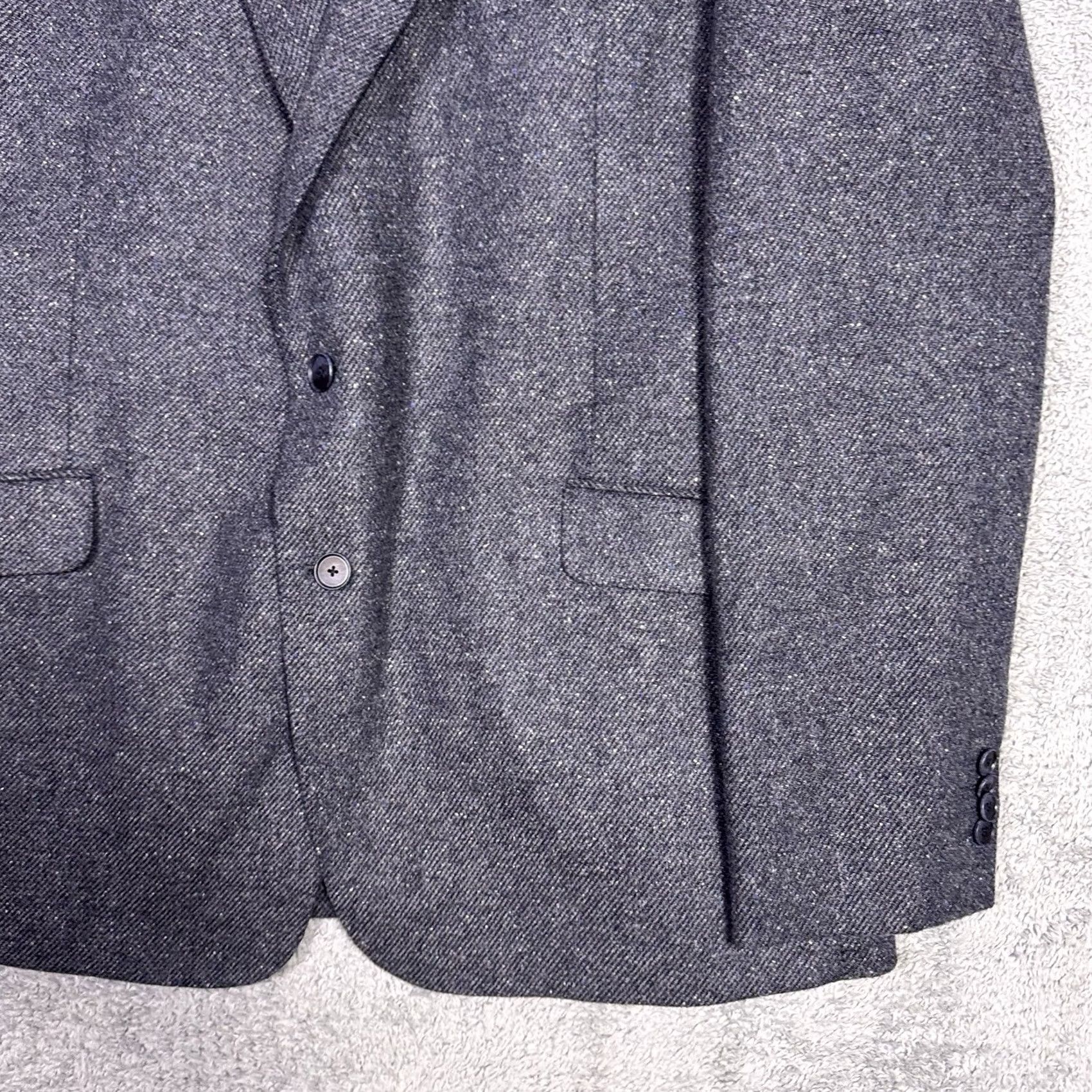 Joseph Abboud Joseph Abboud Blazer SportCoat Sport Coat Men 48L Wool Unstructured Nova Fides Speckle Slim Size 48R - 2 Thumbnail