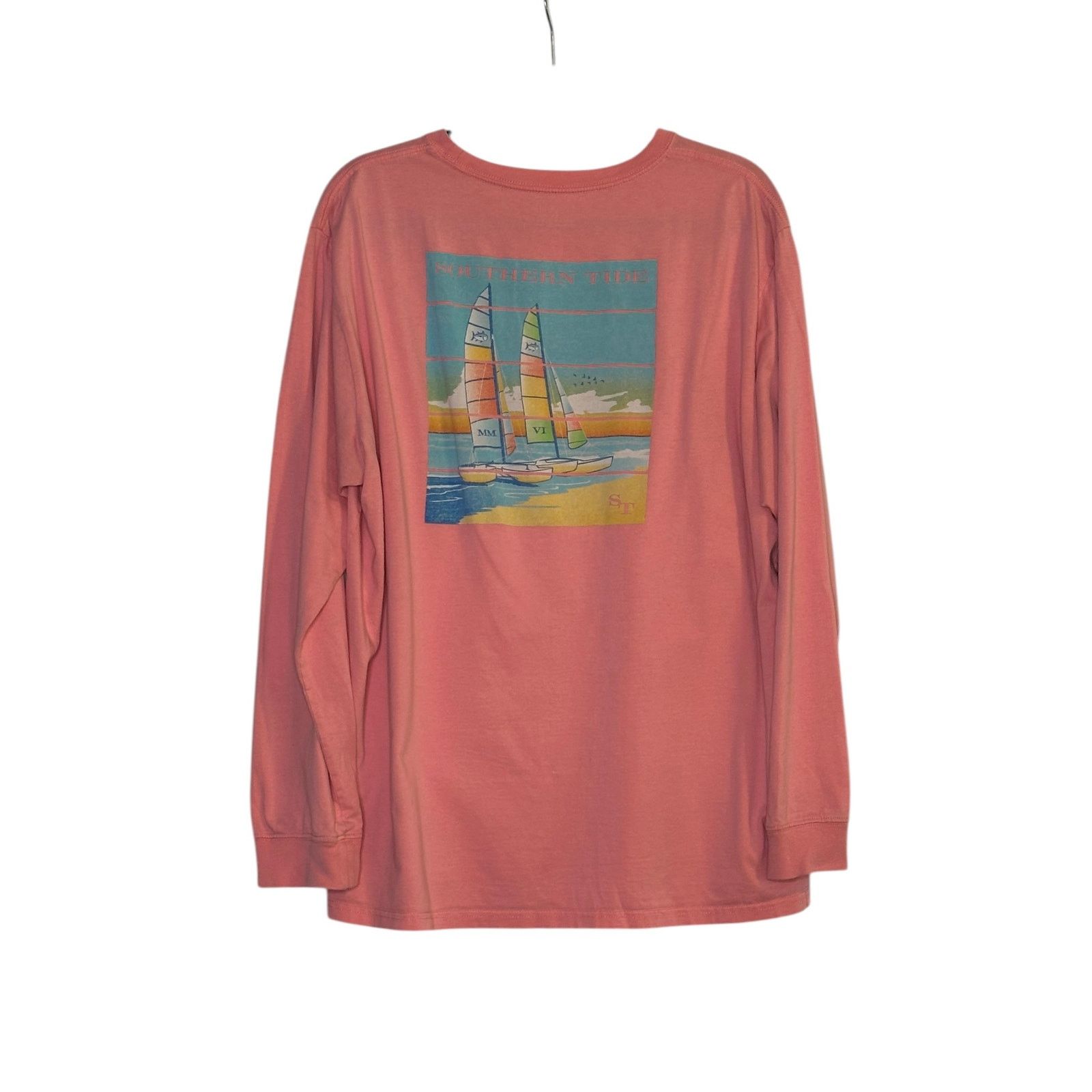 Southern Tide Southern Tide pink graphic long sleeves t shirt size XL Size US XL / EU 56 / 4 - 2 Thumbnail