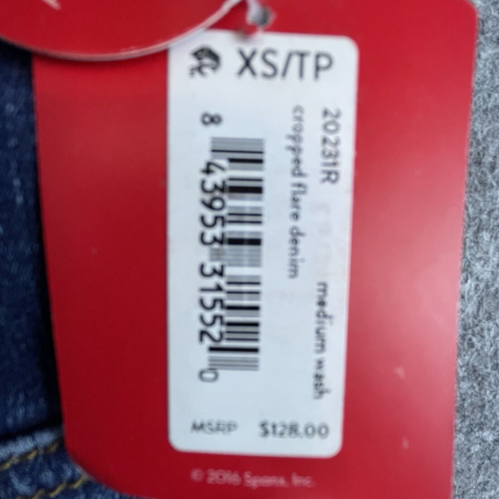 Spanx Spanx Jeans Womens Extra Small Cropped Flare Jegging Stretch Size 25" / US 0 / IT 36 - 9 Thumbnail