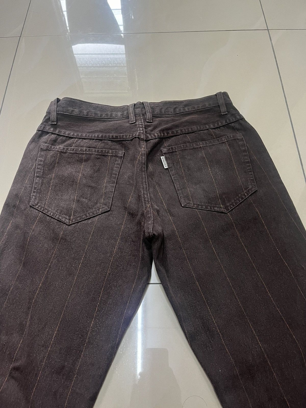 Tornado Mart Japanese Nicole Monsieur dark brown orange stripe baggy Size US 30 / EU 46 - 11 Thumbnail