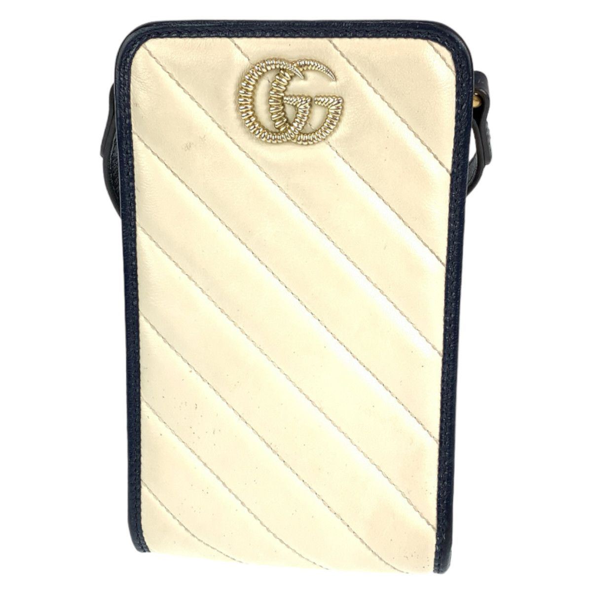 Gucci Gucci Leather GG Marmont Shoulder Bag Phone Case Leather