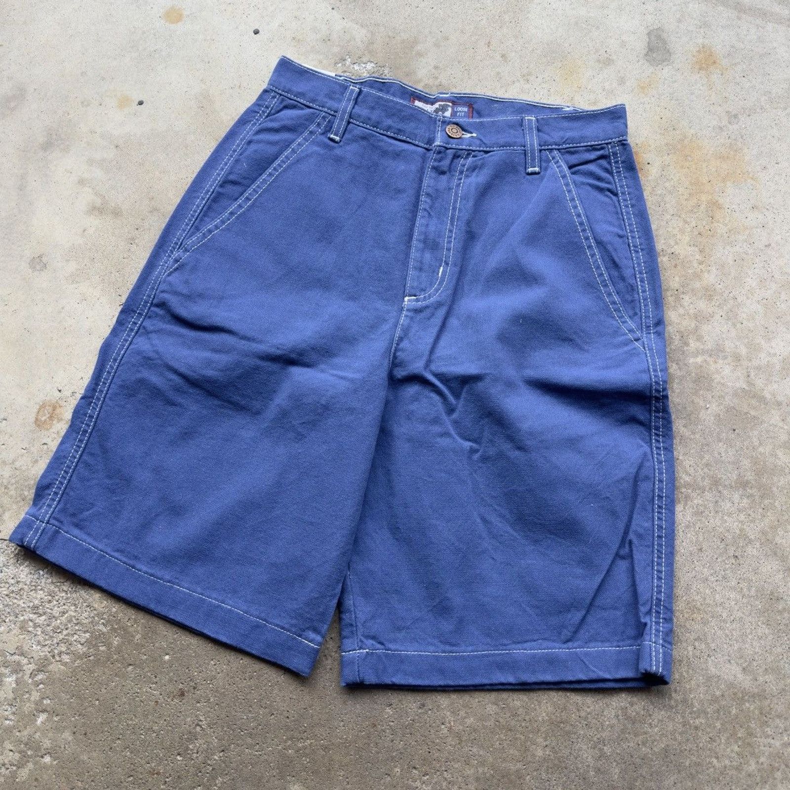 Vintage Vintage Arizona Baggy Blue Canvas Cotton Shorts Size US 28 / EU 44 - 7 Thumbnail