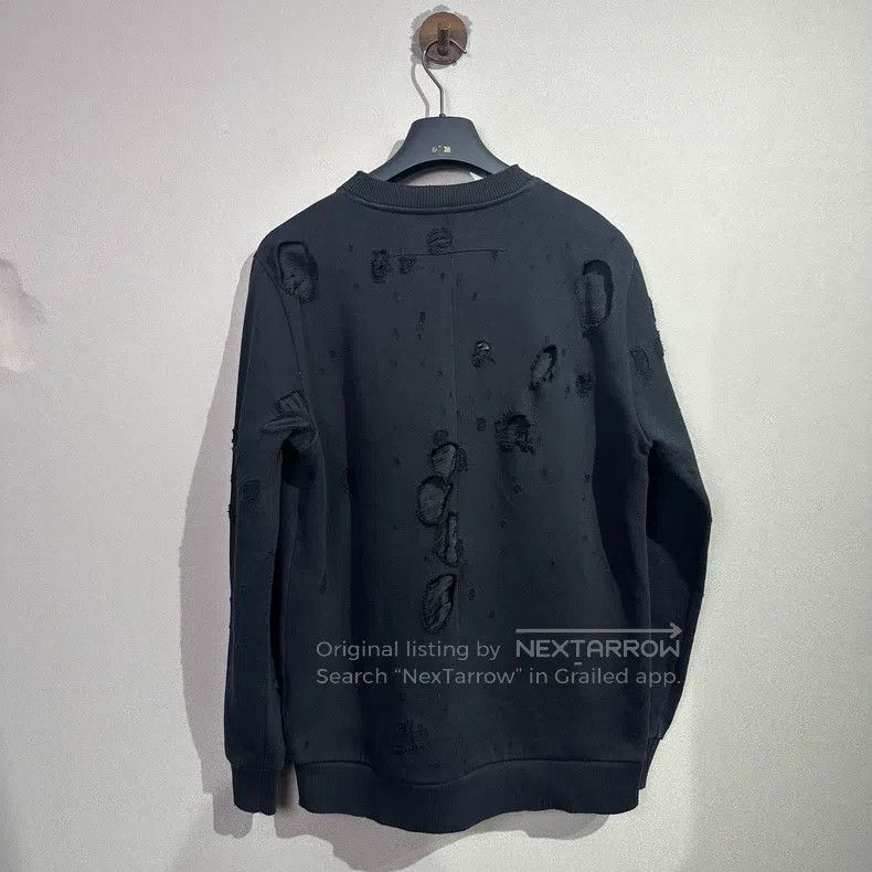 Givenchy Givenchy Destroyed Round Neck Sweatshirt Size US XS / EU 42 / 0 - 2 Thumbnail