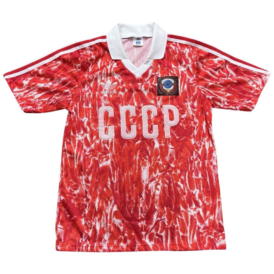 image of Adidas 1989 Soviet Union Home Size S Soccer in Red, Men's