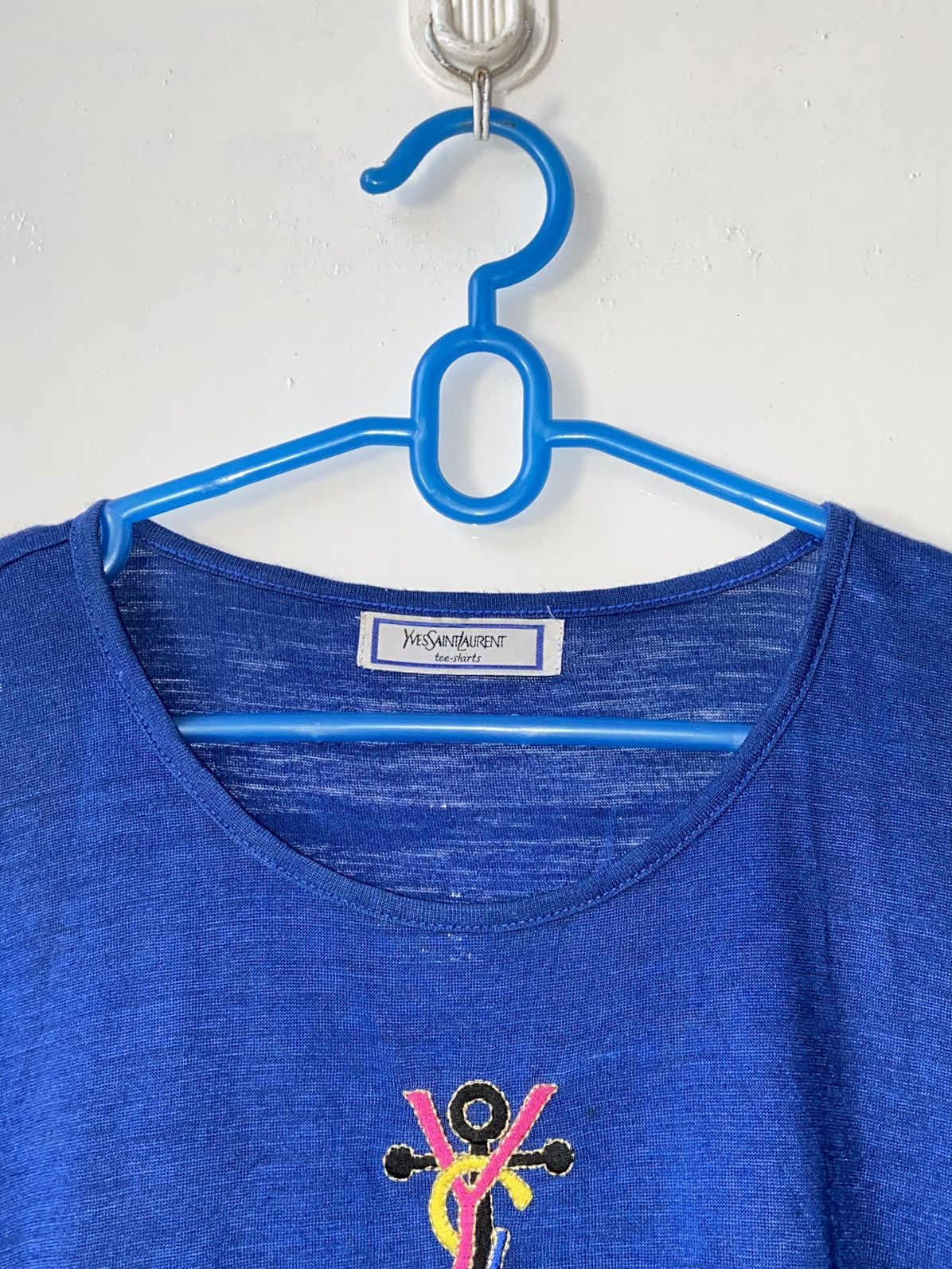 Yves Saint Laurent Yves Saint Laurent Blue T-shirt Size US S / EU 44-46 / 1 - 12 Thumbnail
