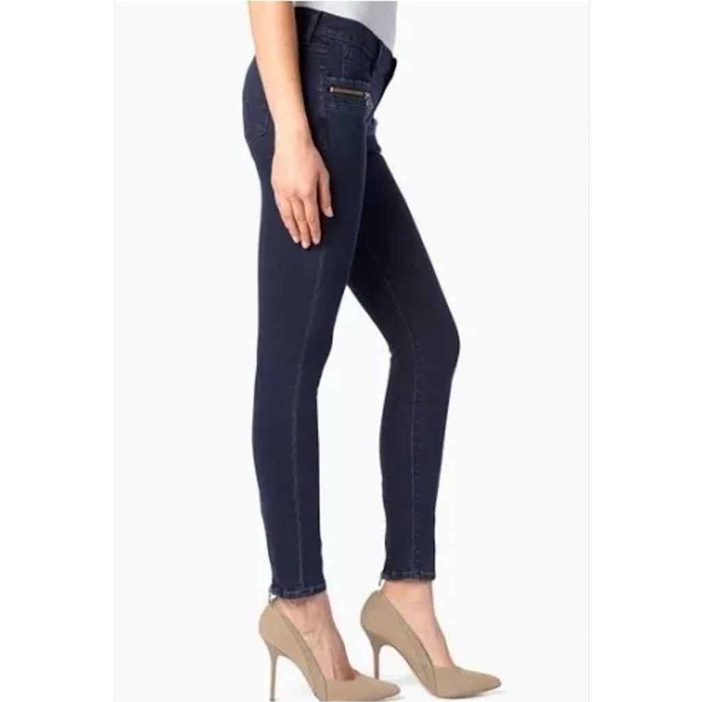 HUDSON CHIMERA Super Skinny back zippers SZ 26 BLACK WILD