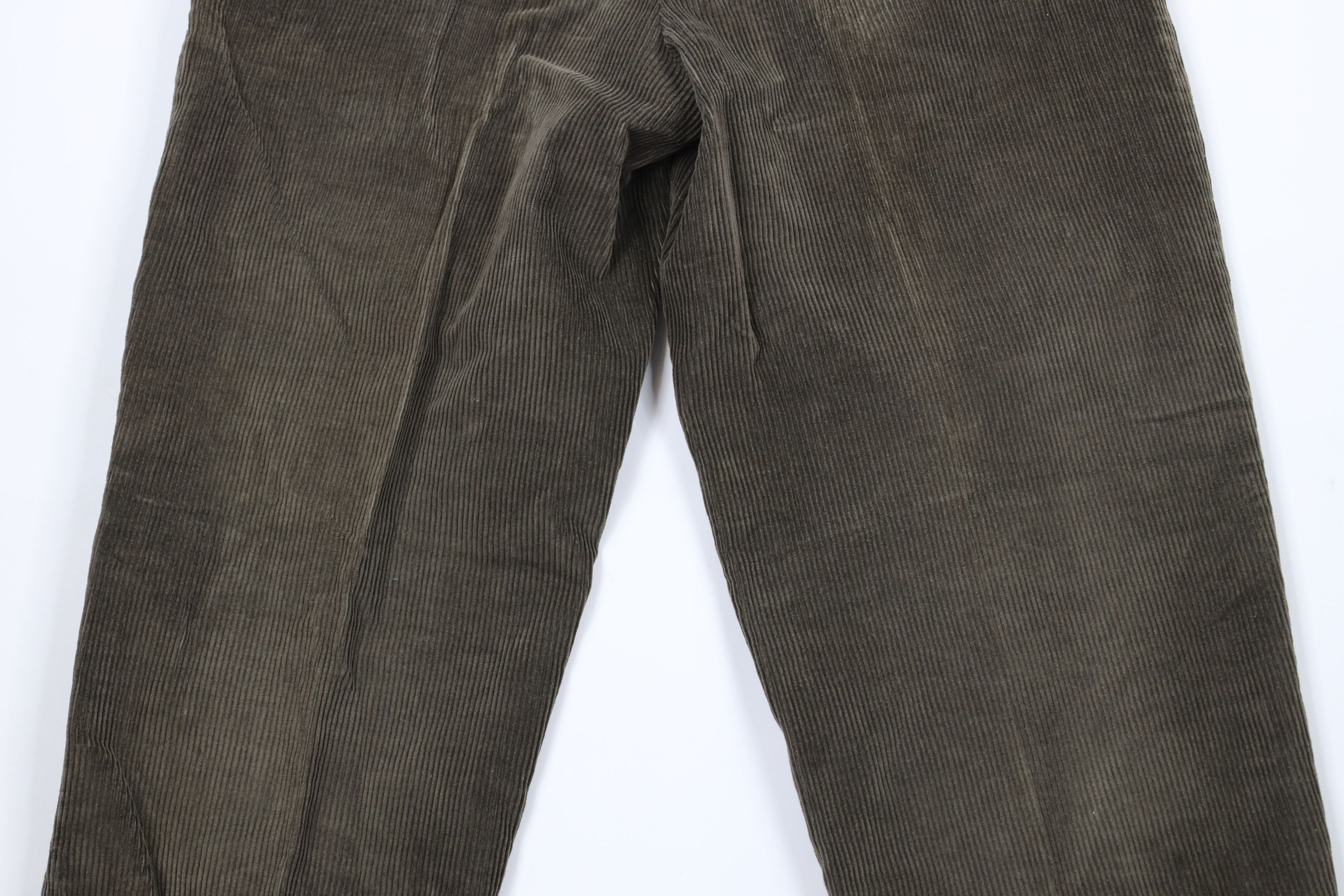Vintage Vintage 90s Streetwear Pleated Cuffed Corduroy Chino Pants Size US 30 / EU 46 - 12 Thumbnail