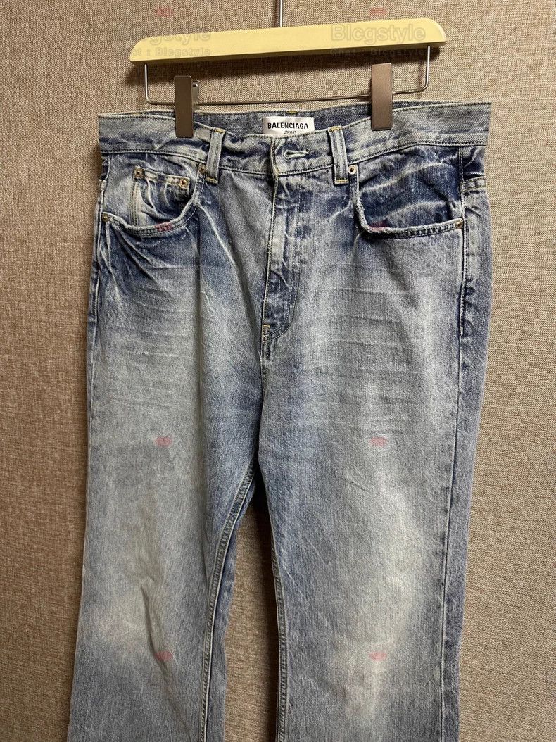 Balenciaga Balenciaga size S Vintage Flare Denim Pants Size US 27 - 3 Thumbnail