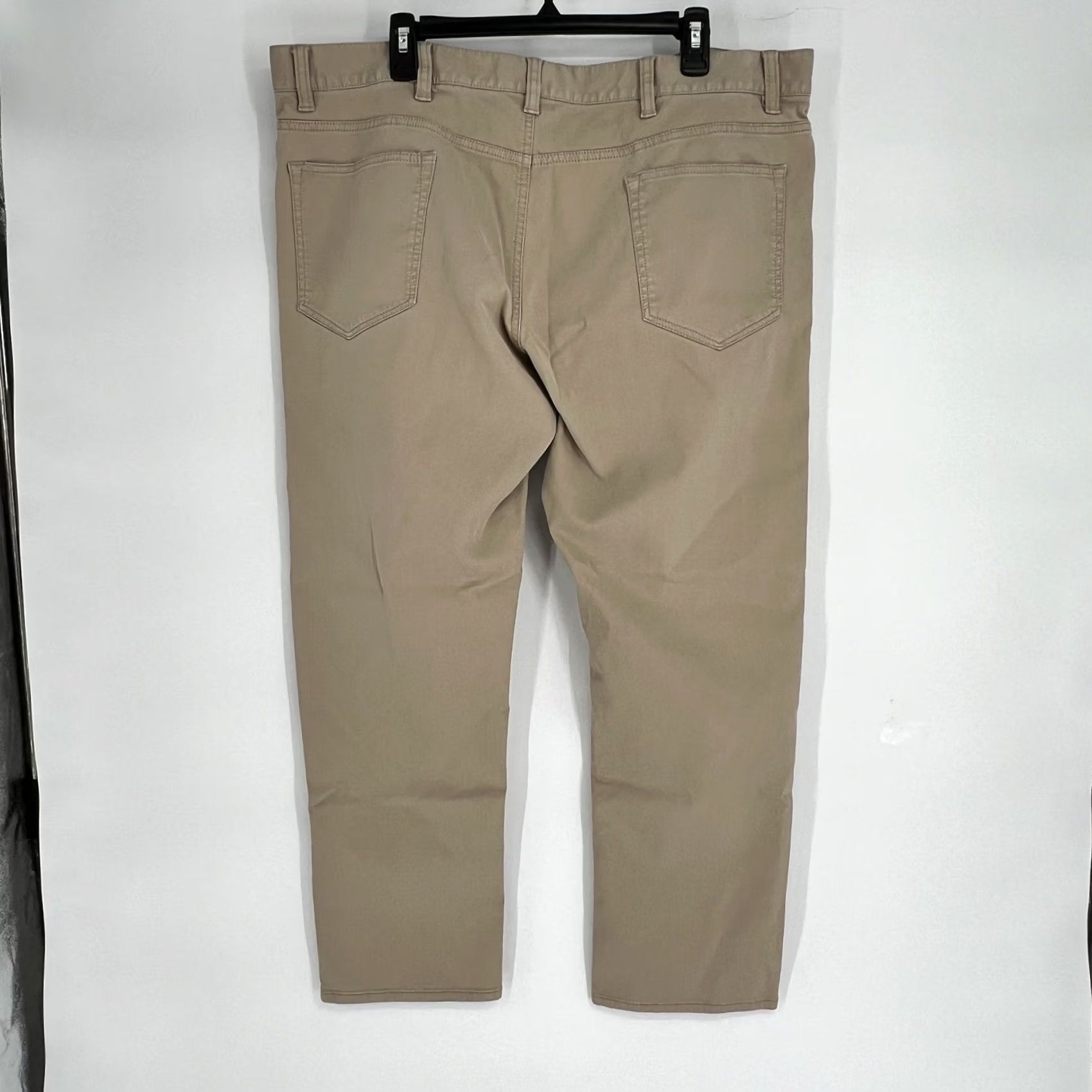 Vintage Joseph A. Bank Casual Pants 5 Pocket Beige 42x29 Men Flat Front Chino Mid Rise 29 Inseam Clothes Size US 42 / EU 58 - 5 Thumbnail