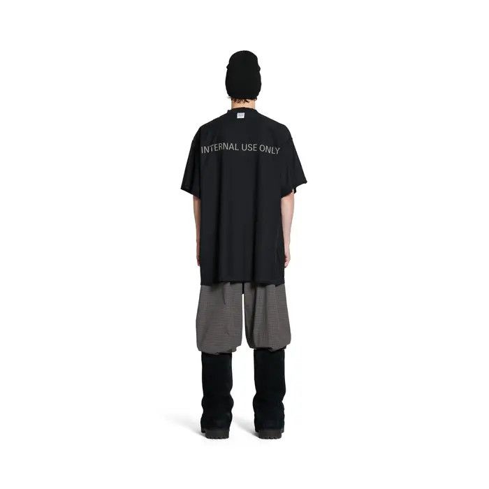 Balenciaga o1w1db10226 Internal Use Only Inside-Out T-Shirt Oversized Size US XXL / EU 58 / 5 - 5 Thumbnail