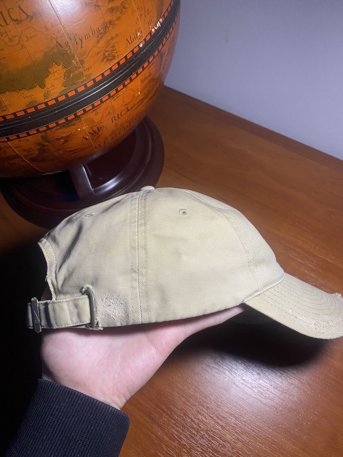 Nike × Vintage ARCHIVE nike vintage Y2K cap distressed beige thrashed 80ss Size ONE SIZE - 9 Thumbnail