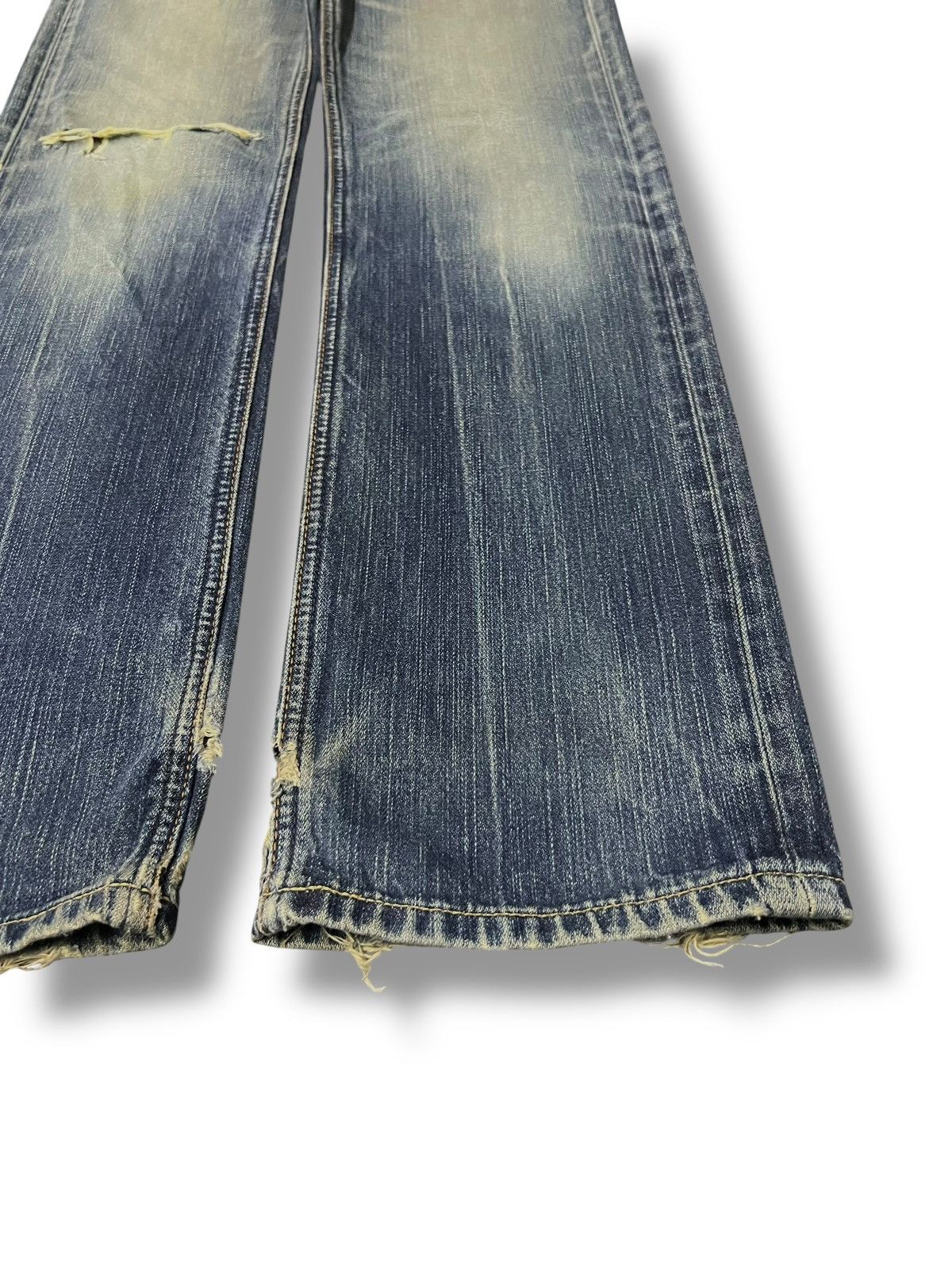 Wrangler Vintage Y2K Wrangler - Faded Mud Wash, Distressed Denim Size US 29 - 7 Thumbnail
