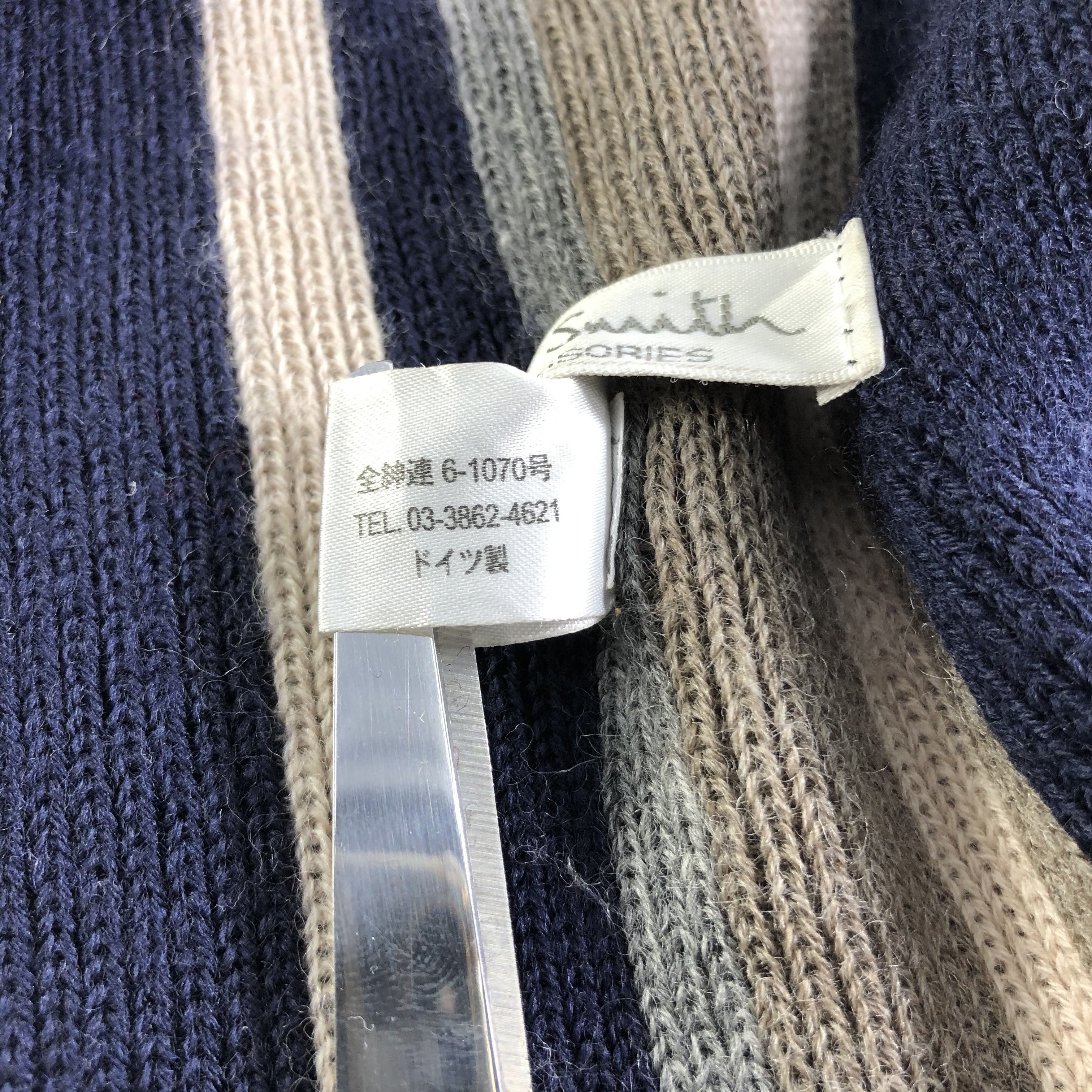 Paul Smith Paul Smith Striped Wool Scarf Muffler Neckwear V2382 Size ONE SIZE - 7 Thumbnail