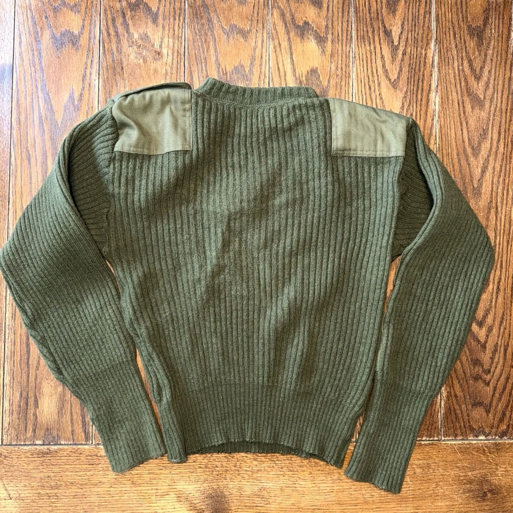 Commando DSCP Commando Sweater Mens Size 40 Green Wool Military Valor Collection Regular Fit Crew Neck Long Sleeve Vintage Size US L / EU 52-54 / 3 - 6 Thumbnail