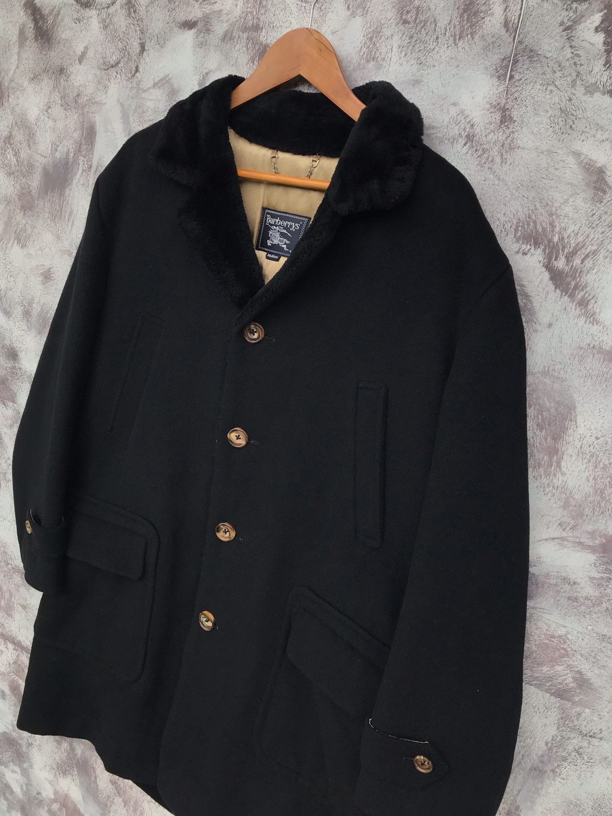 Burberry × Vintage Vintage 90s Burberrys lining wool coat Size US M / EU 48-50 / 2 - 3 Thumbnail