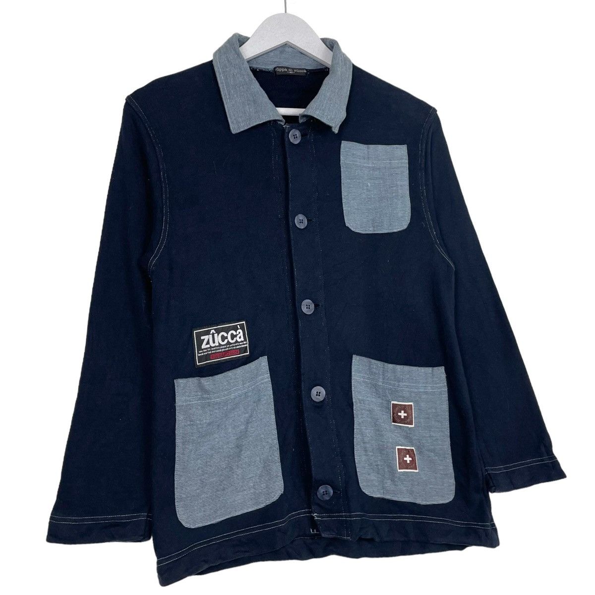 Issey Miyake × Japanese Brand × Zucca 💥90s ZUPPA DI ZUCCA BUTTON CHORE JACKET Size US M / EU 48-50 / 2 - 3 Thumbnail