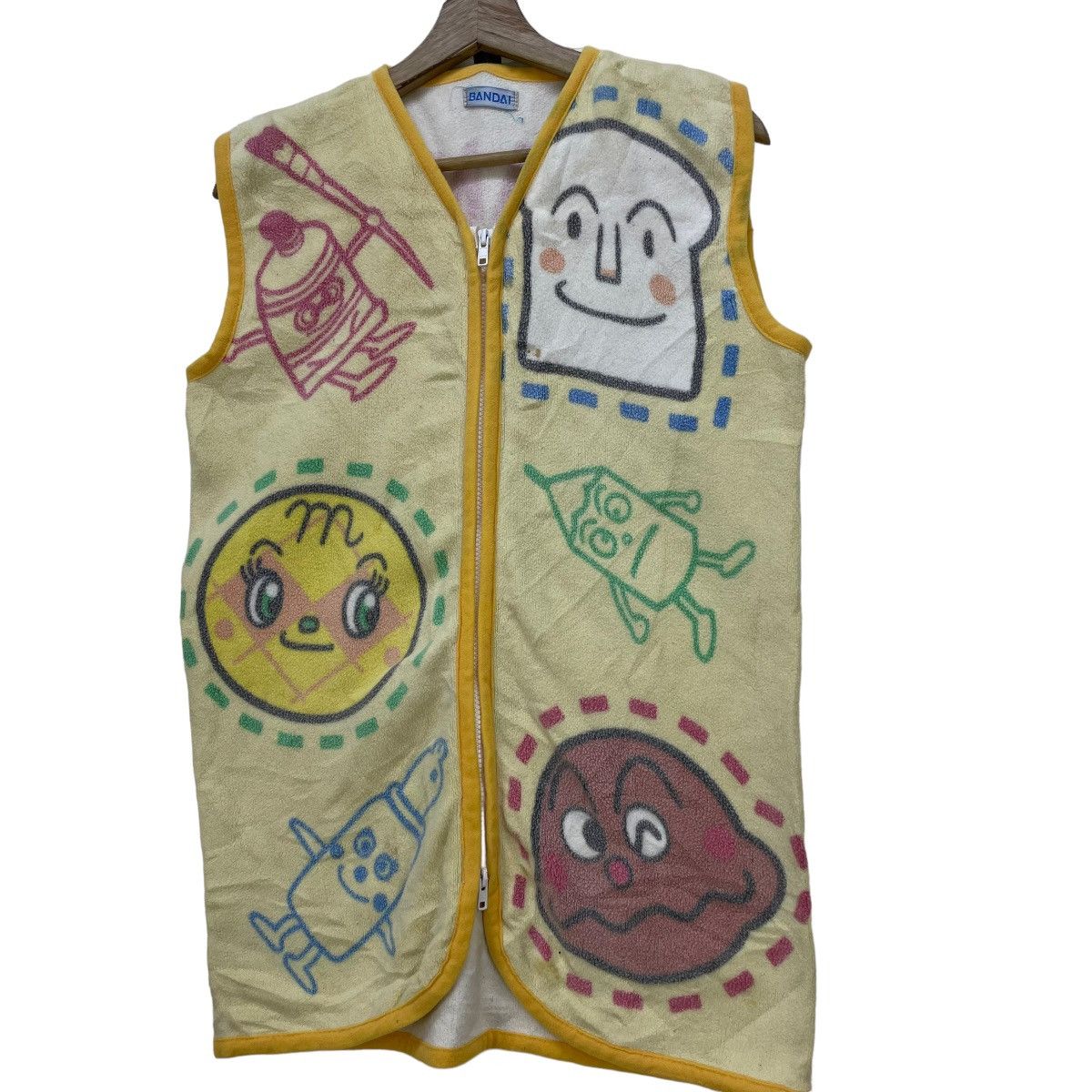 Anime × Japanese Brand × Vintage Rare Vintage Cartoon Anpanman Fleece Vest Jacket Size US S / EU 44-46 / 1 - 4 Thumbnail