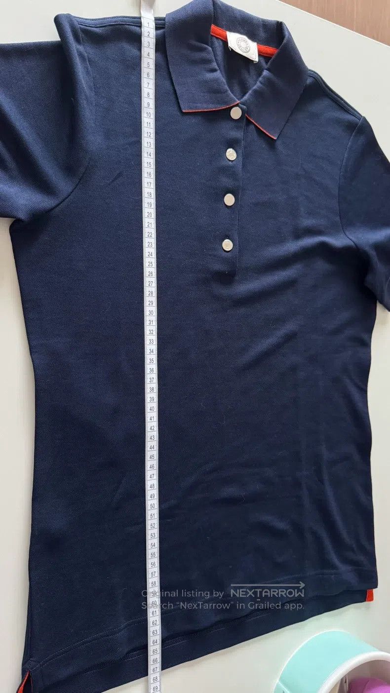 Hermes Hermes Equestrian Polo Shirt with Engraved Metal Buttons Size M / US 6-8 / IT 42-44 - 9 Thumbnail